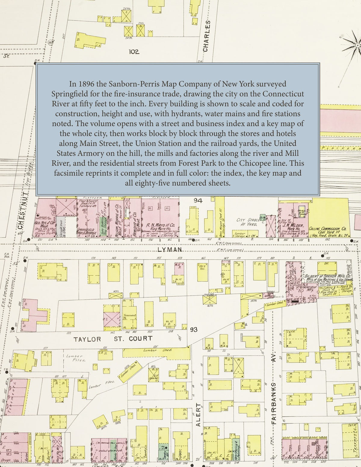 1896 Fire Insurance Maps and Atlas of Springfield, Massachusetts