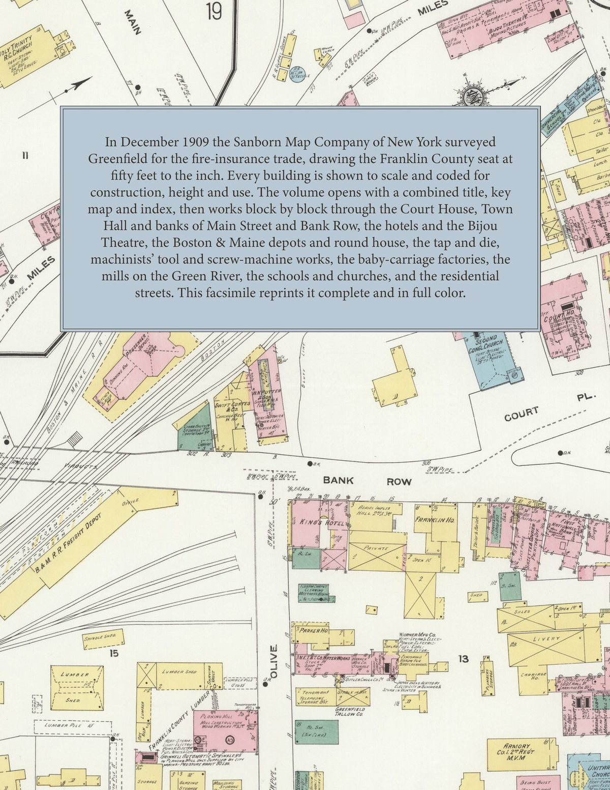 1909 Fire Insurance Maps and Atlas of Greenfield, Massachusetts
