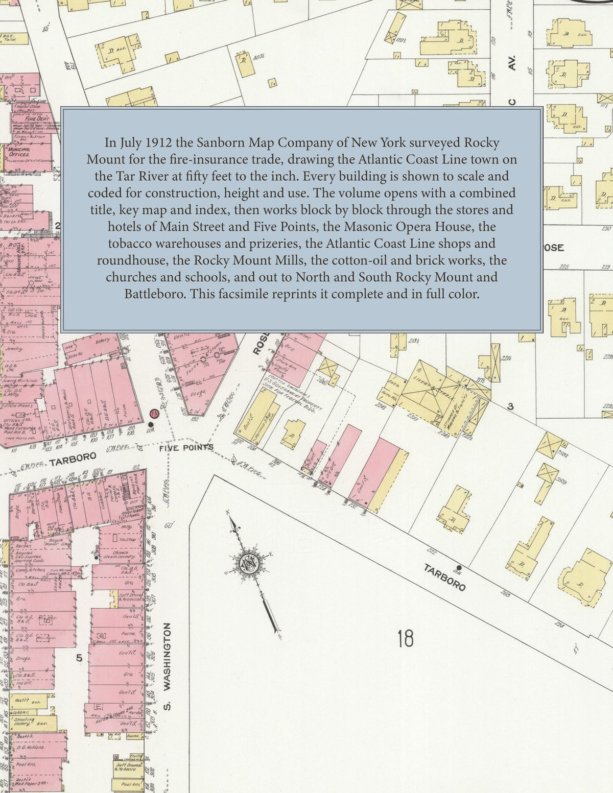 1912 Fire Insurance Maps and Atlas of Rocky Mount, North Carolina