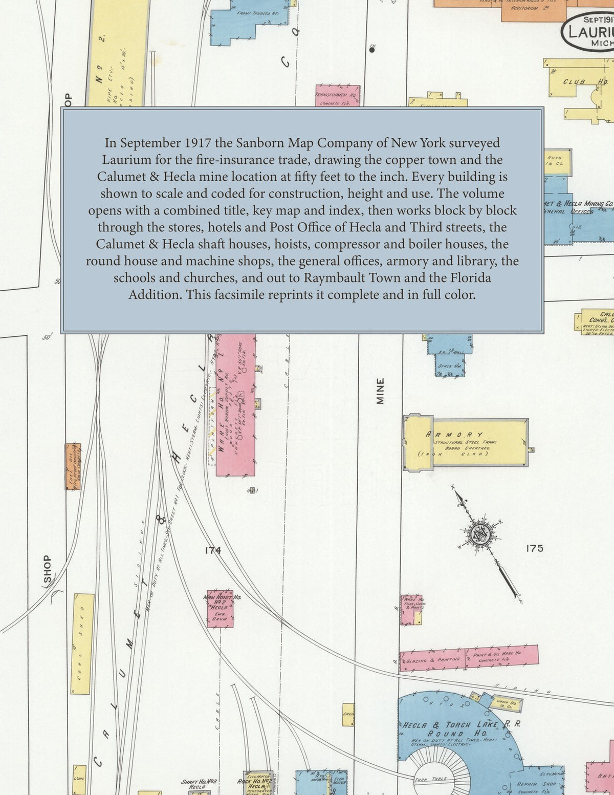 1917 Fire Insurance Maps and Atlas of Laurium, Michigan