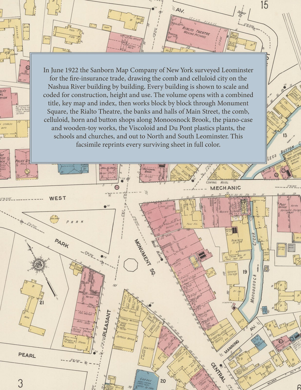 1922 Fire Insurance Maps and Atlas of Leominster, Massachusetts