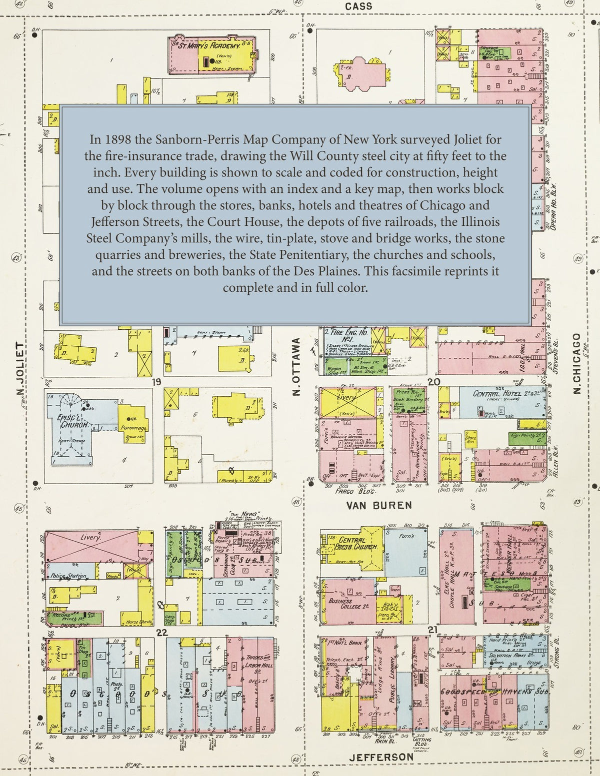 1898 Fire Insurance Maps and Atlas of Joliet, Illinois