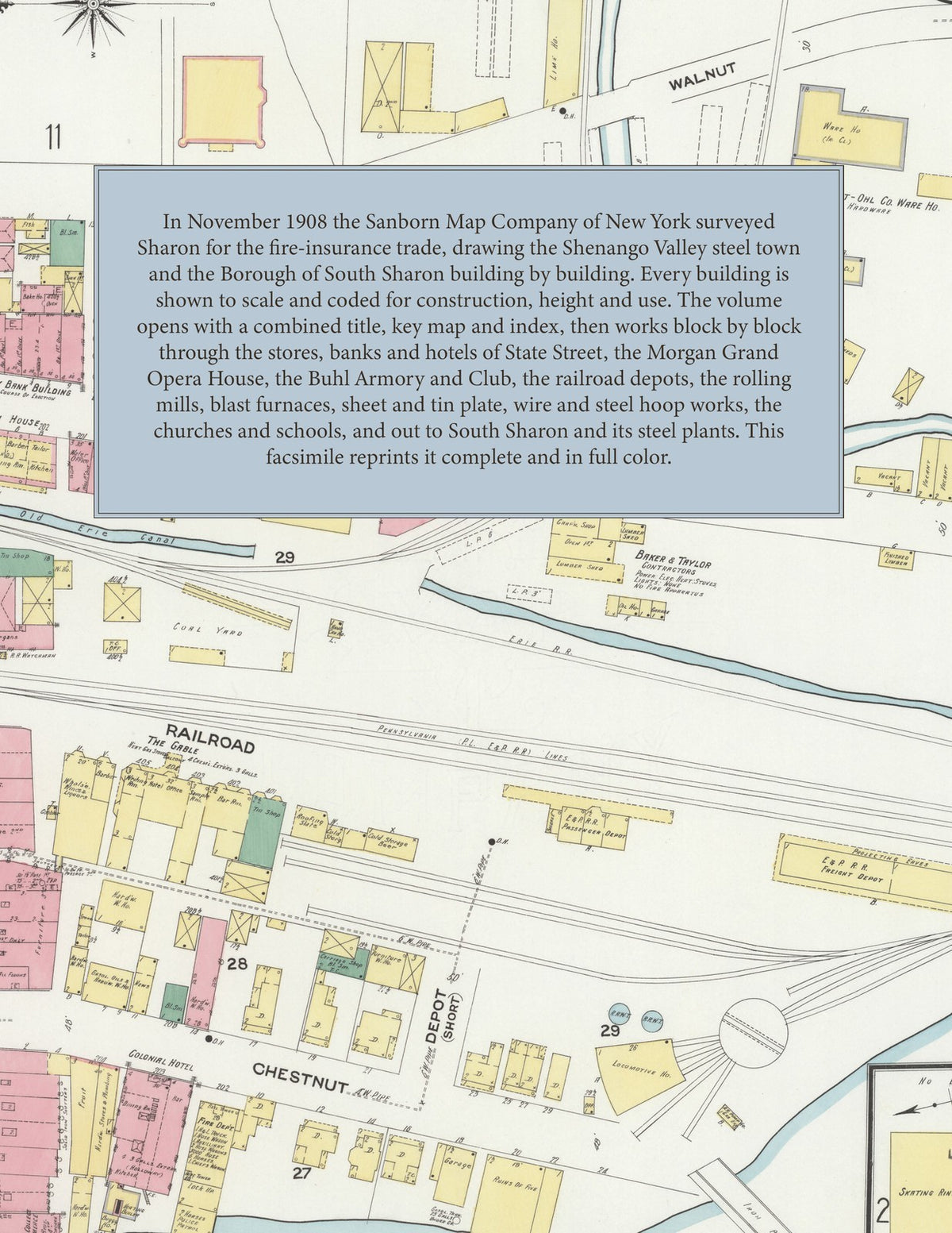 1908 Fire Insurance Maps and Atlas of Sharon and South Sharon, Pennsylvania