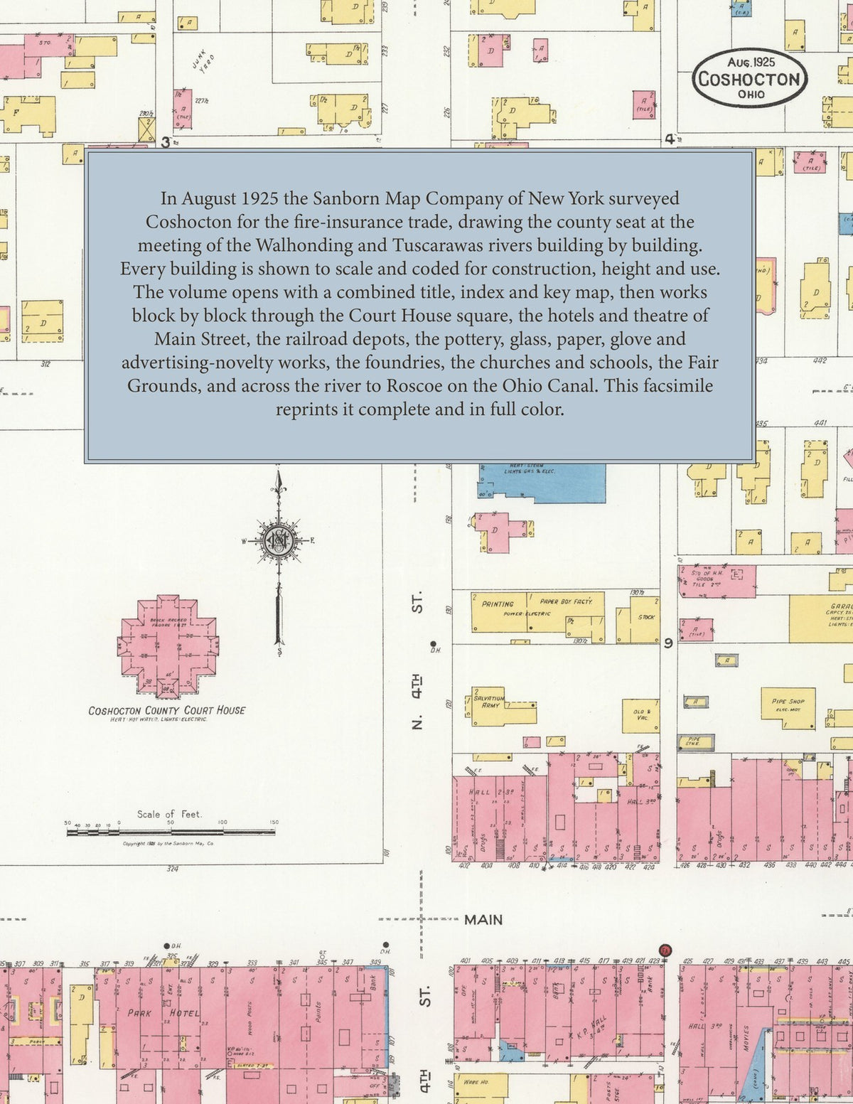 1925 Fire Insurance Maps and Atlas of Coshocton and Roscoe, Ohio
