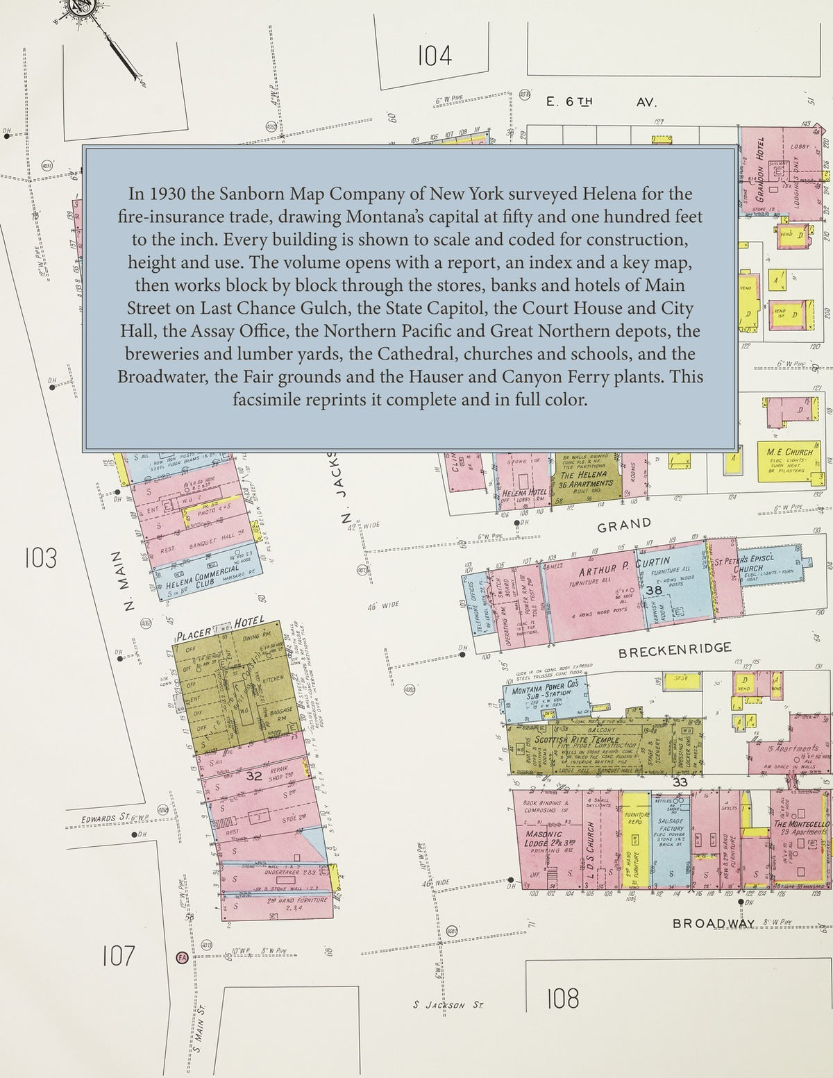 1930 Fire Insurance Maps and Atlas of Helena, Montana