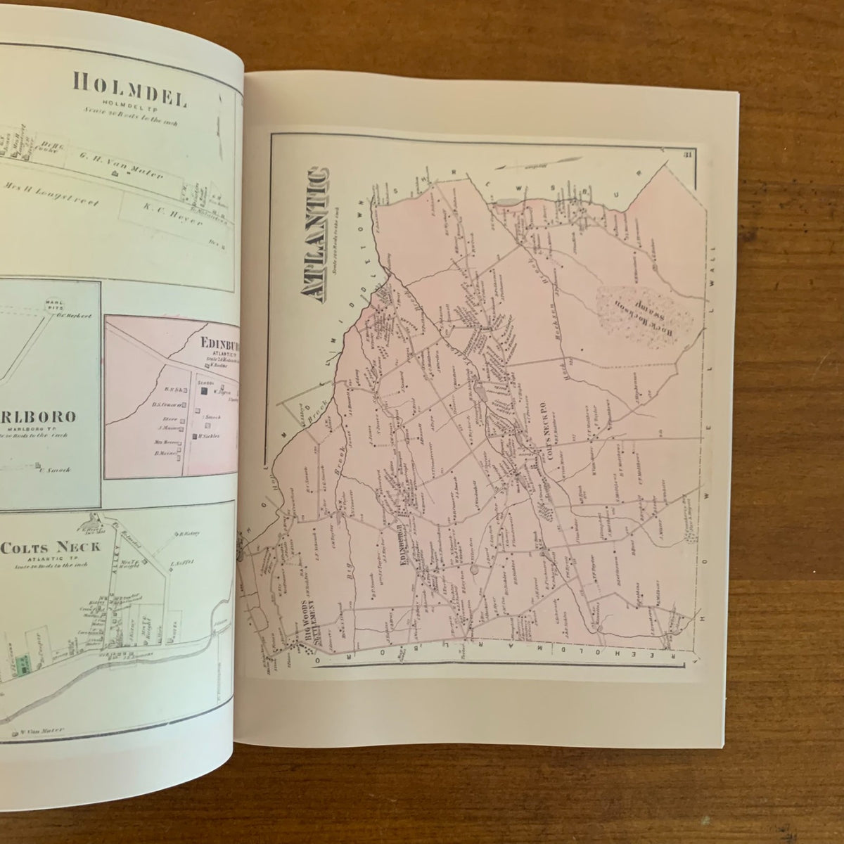 1873 Atlas of Monmouth County, New Jersey