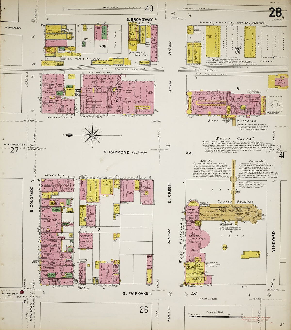 1903 Fire Insurance Maps and Atlas of Pasadena, California