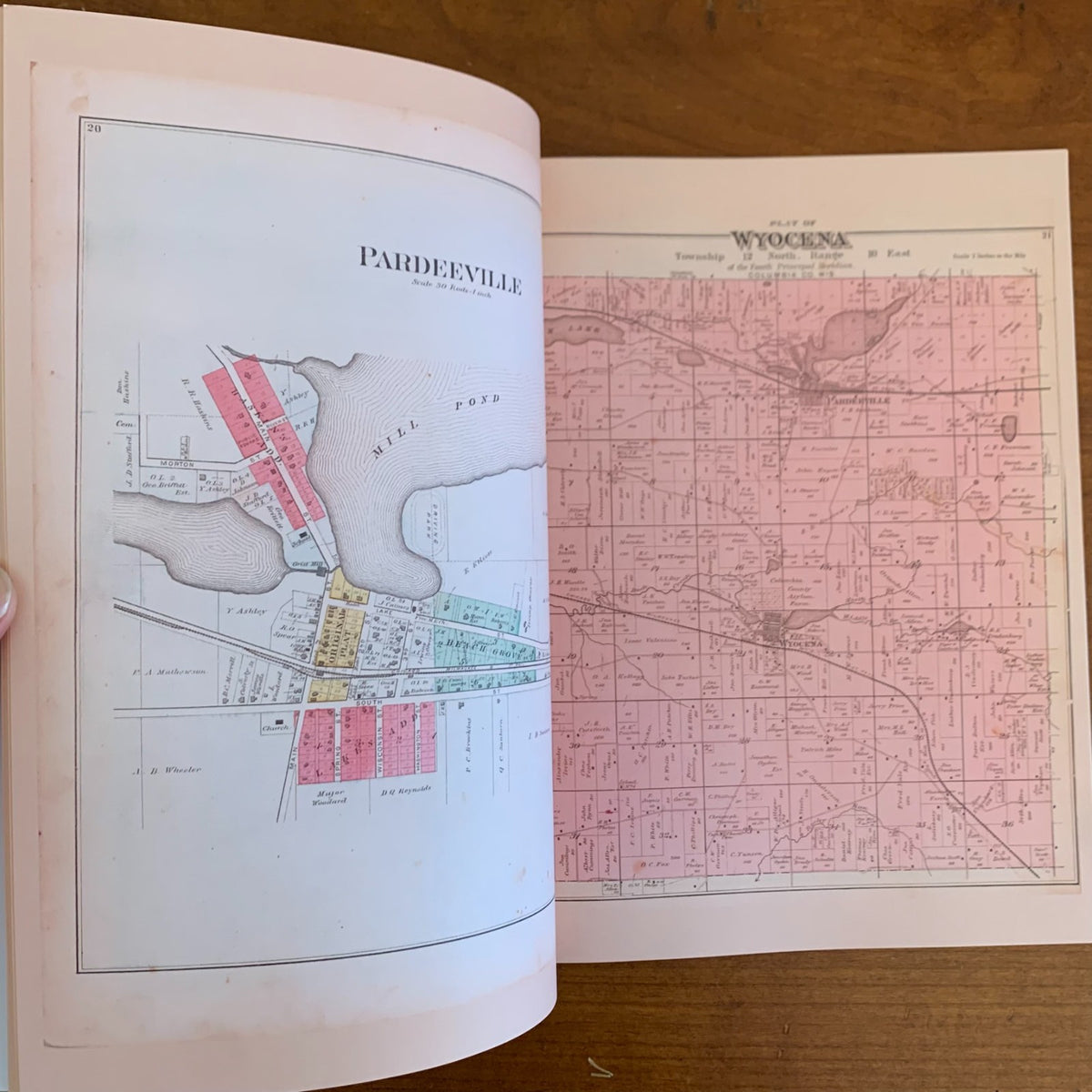 1890 Plat Book and Atlas of Columbia County, Wisconsin