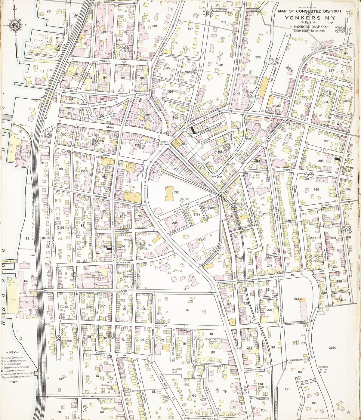 1917 Fire Insurance Maps and Atlas of Yonkers, New York