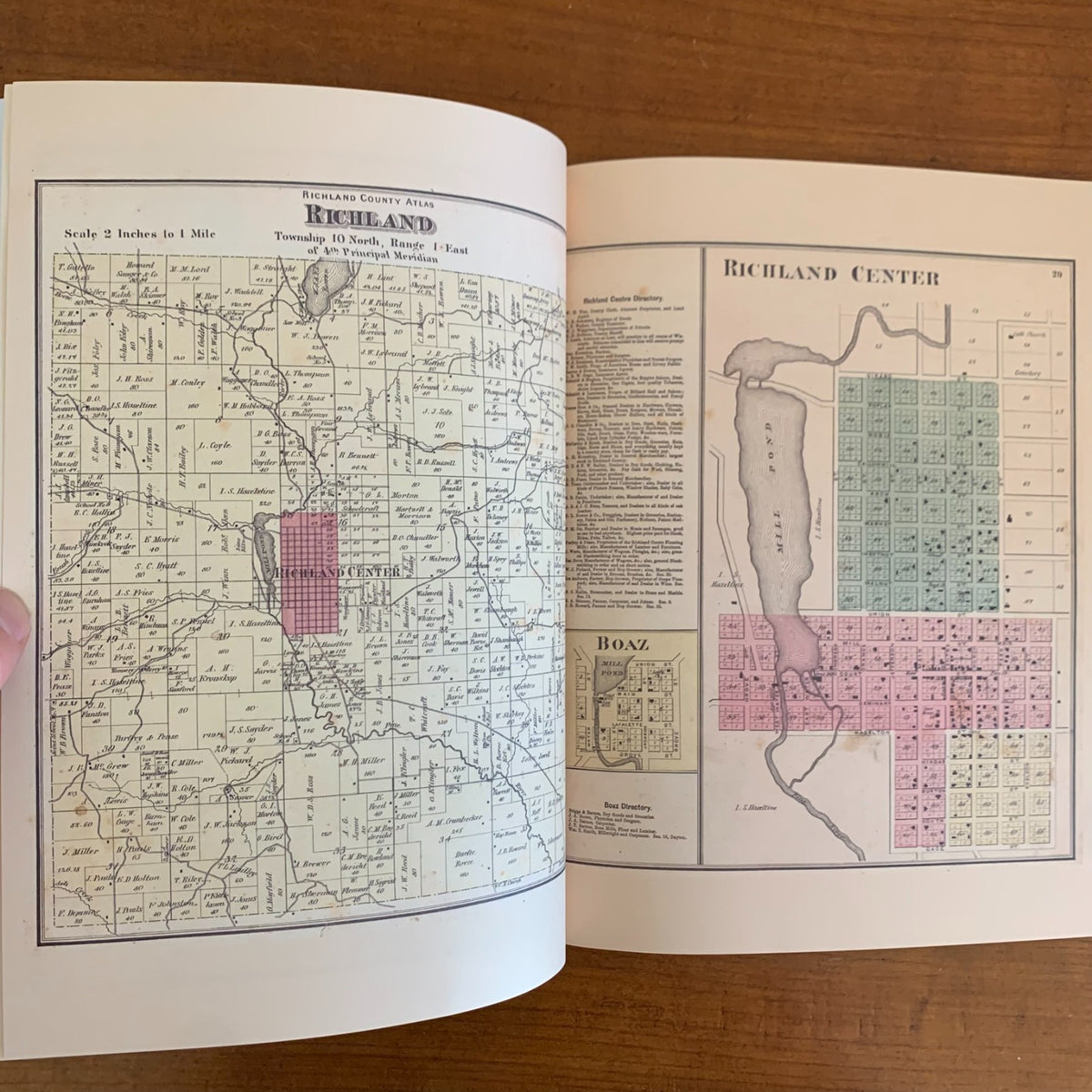 1874 Atlas of Richland County, Wisconsin