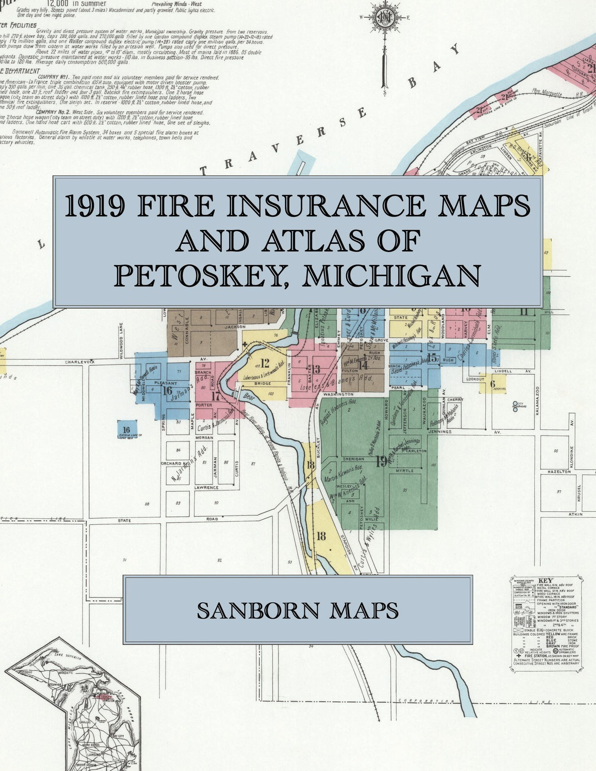 1919 Fire Insurance Maps and Atlas of Petoskey, Michigan