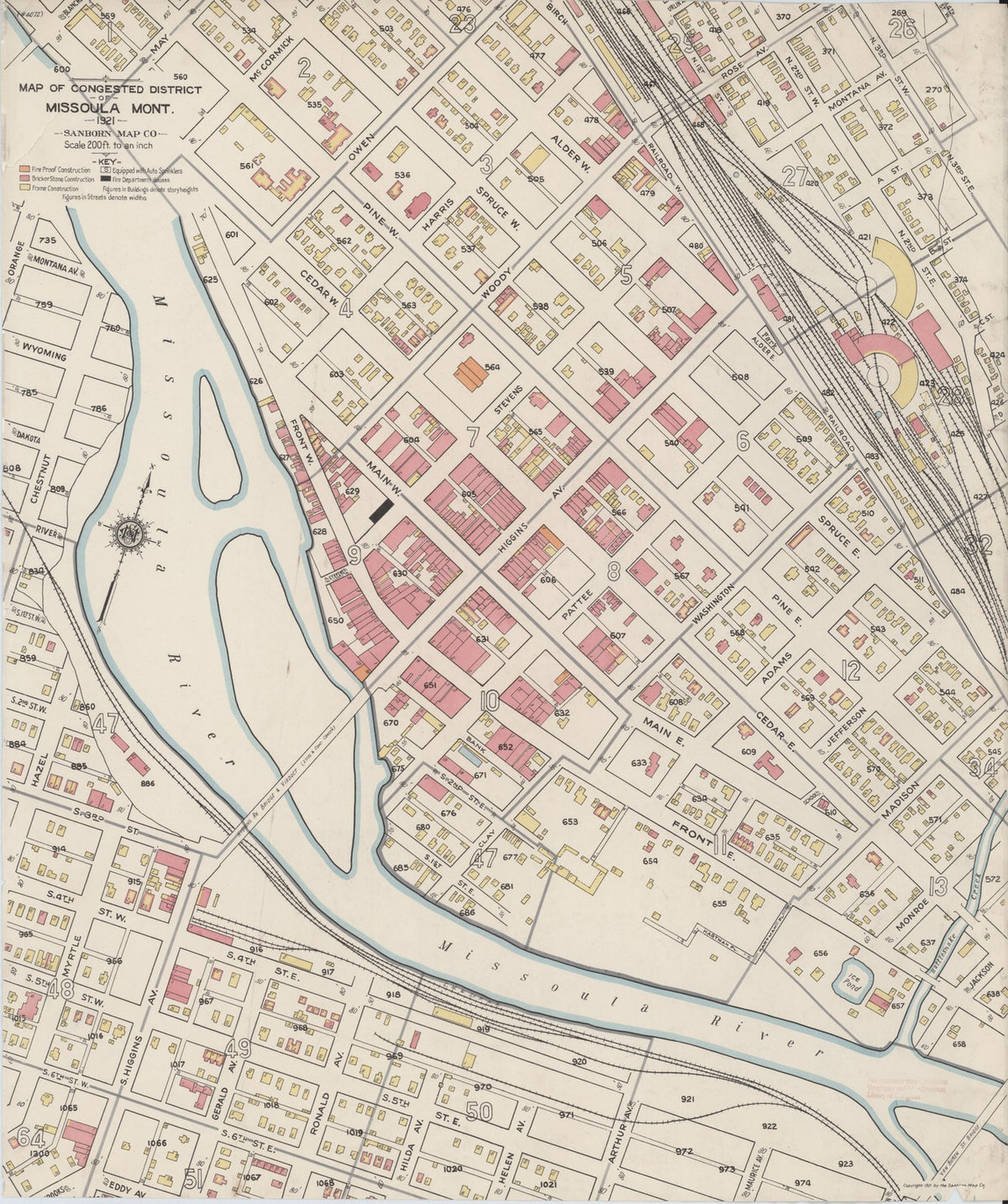 1921 Fire Insurance Maps and Atlas of Missoula, Montana