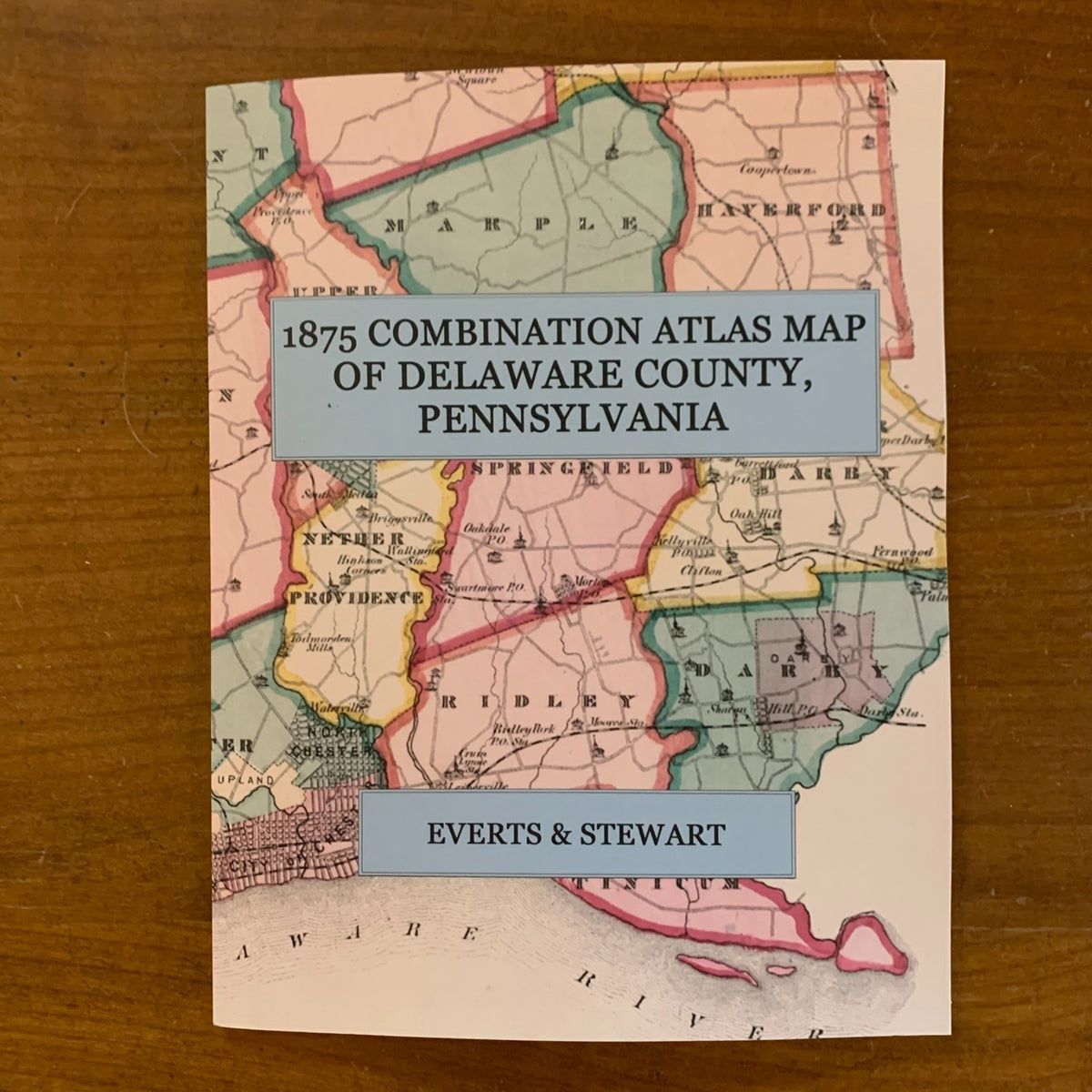 1875 Combination Atlas Map of Delaware County, Pennsylvania
