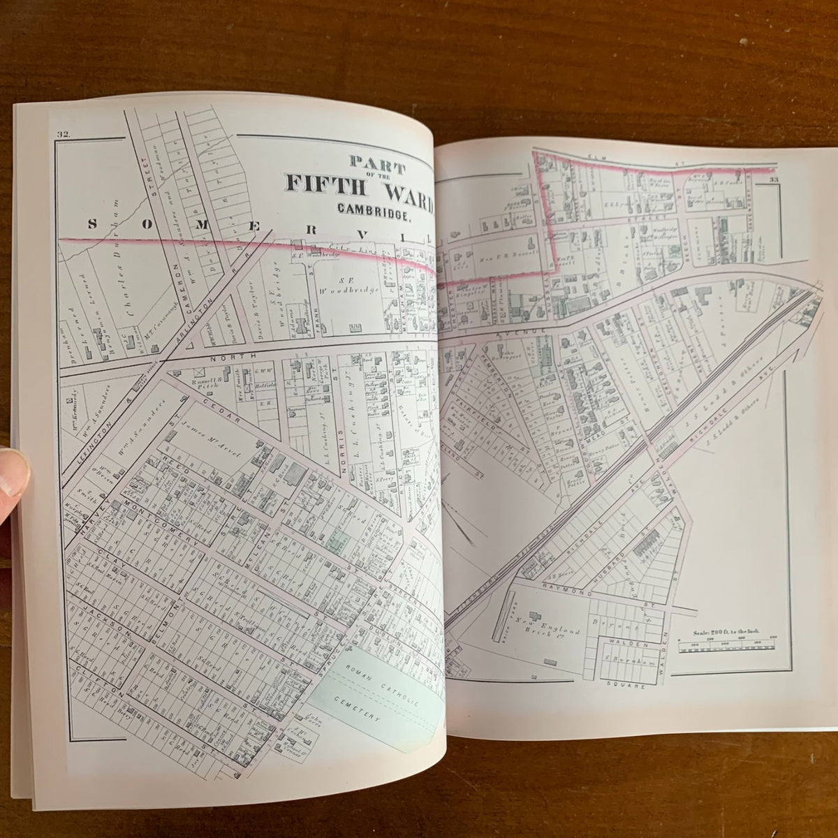 1873 Atlas of the City of Cambridge, Massachusetts (Harvard)