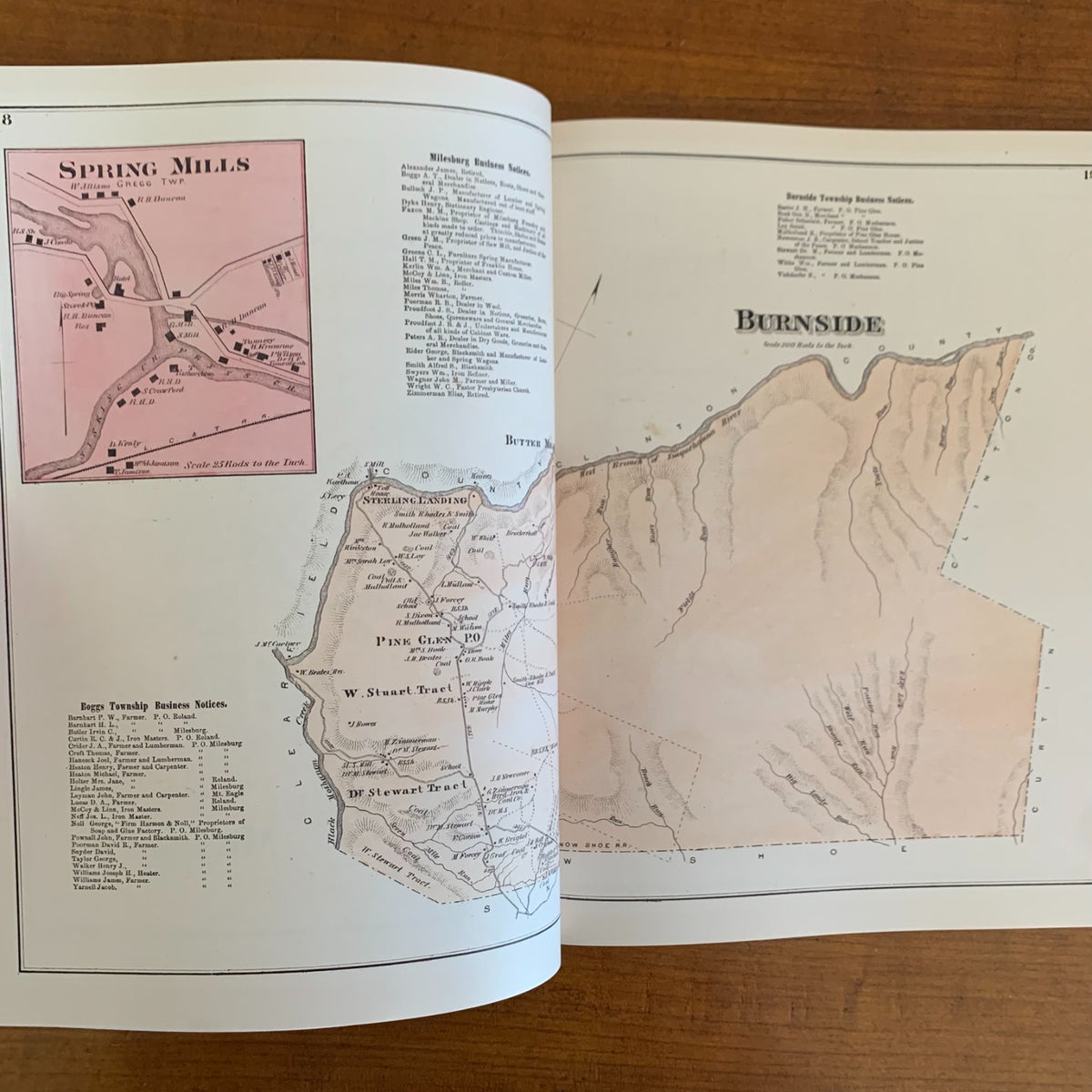 1874 Atlas of Centre County, Pennsylvania