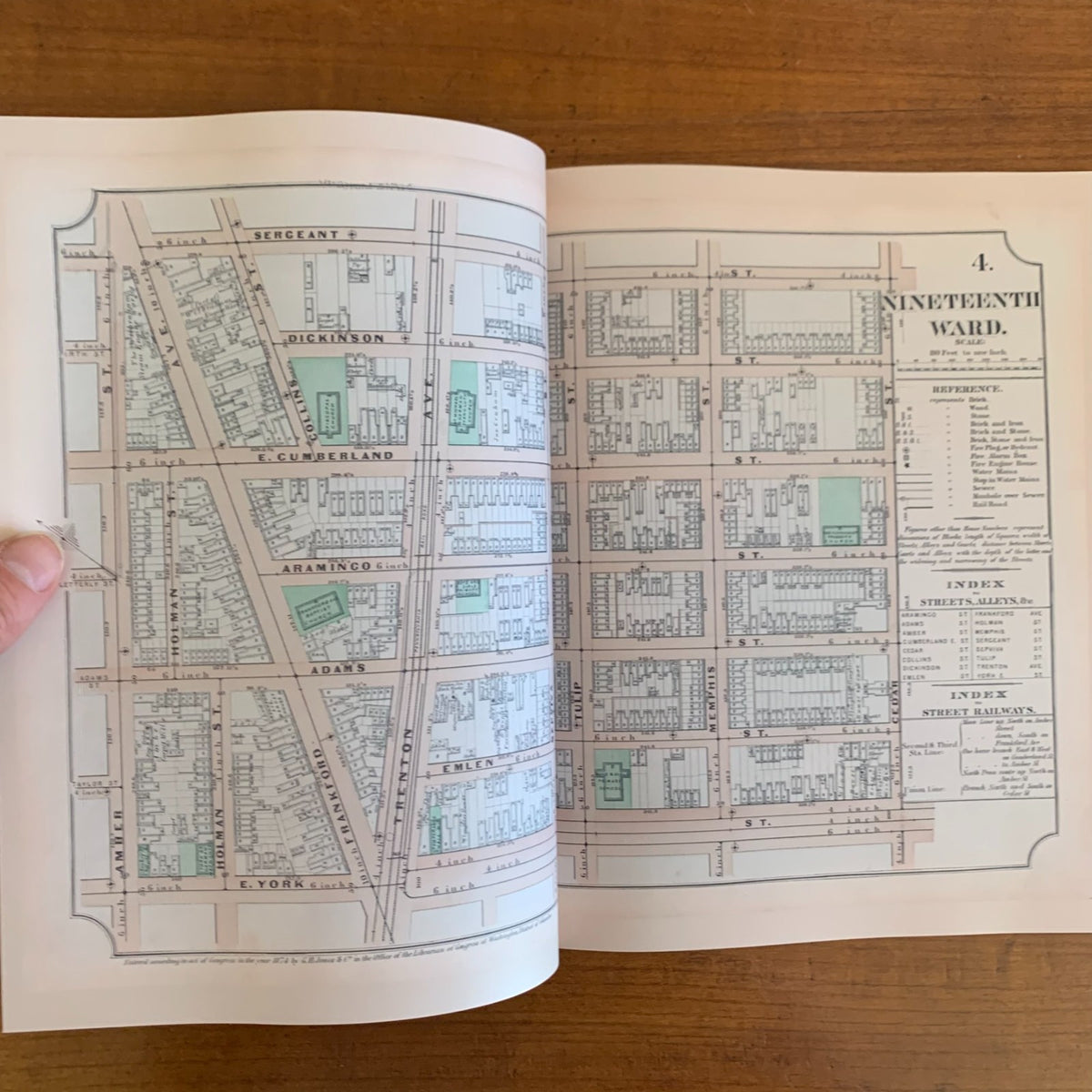 1874 Atlas of Philadelphia, Volume 2: Nineteenth Ward