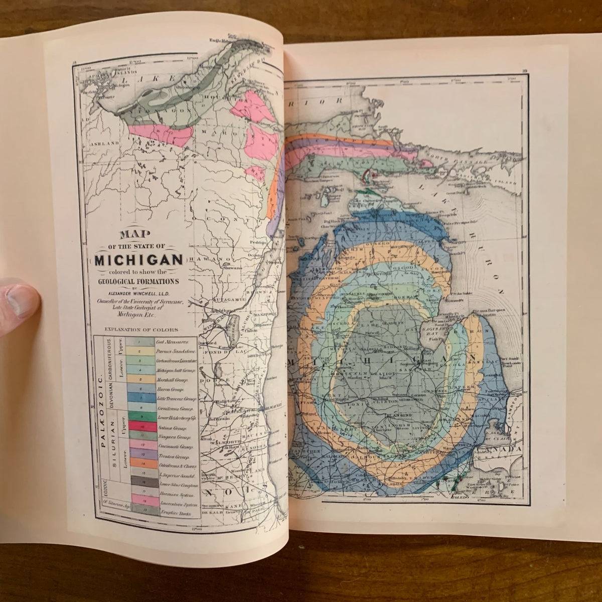 1873 Atlas of the State of Michigan