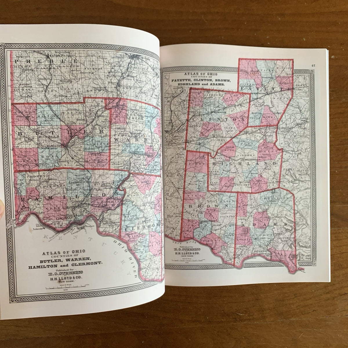 1868 Atlas of the State of Ohio