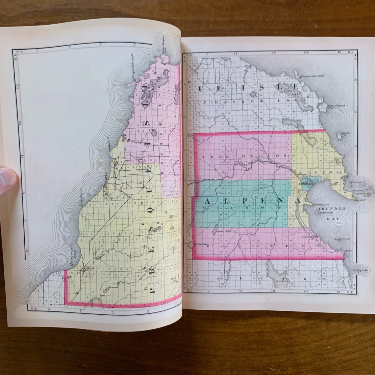 1873 Atlas of the State of Michigan