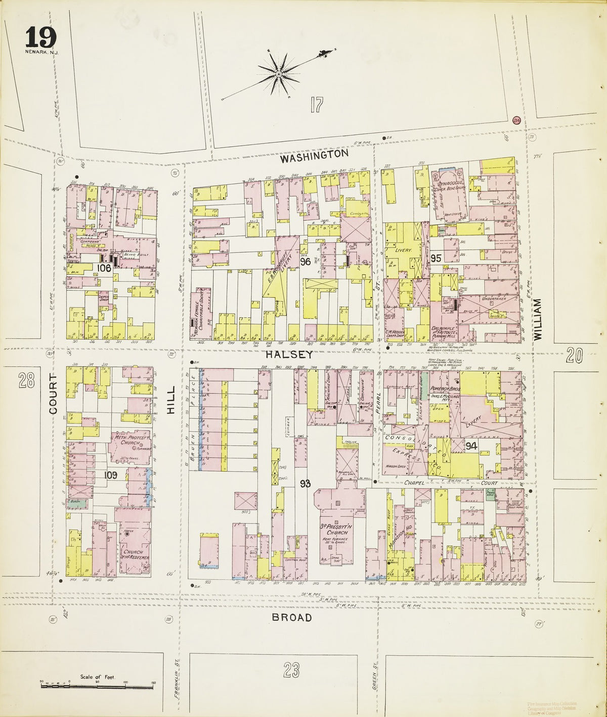 1892 Fire Insurance Maps and Atlas of Newark, New Jersey, Volume 1