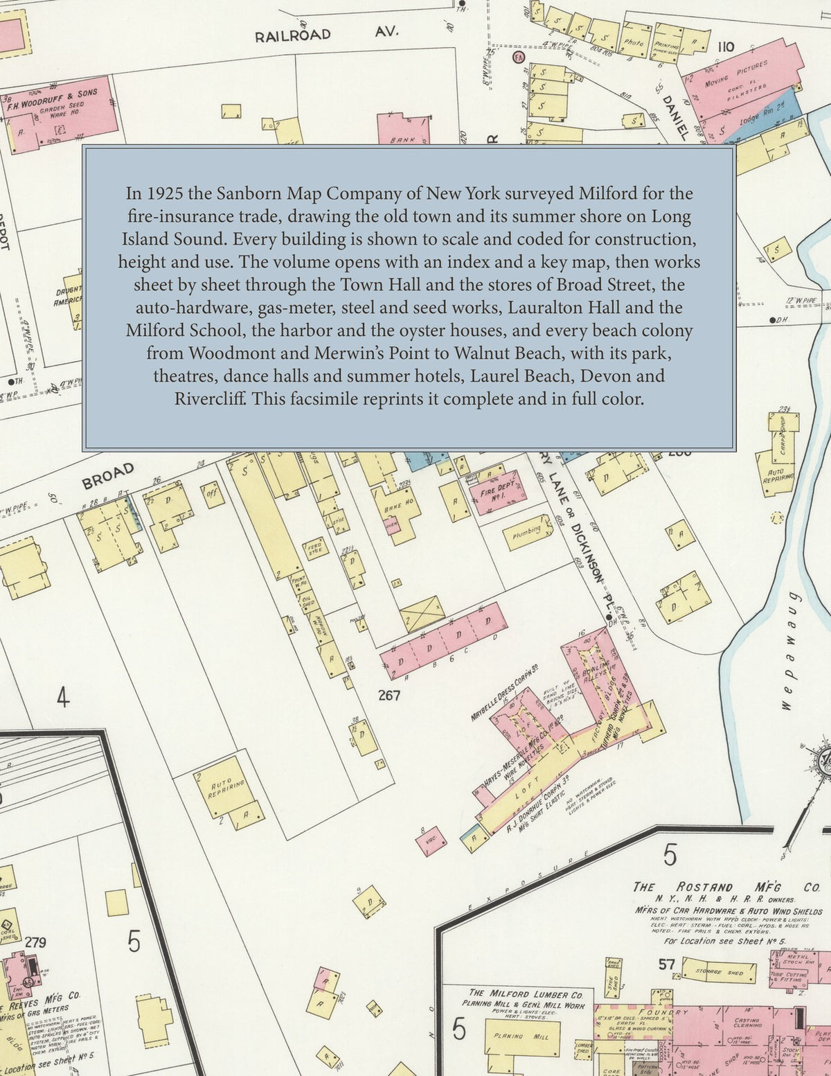 1925 Fire Insurance Maps and Atlas of Milford, Connecticut