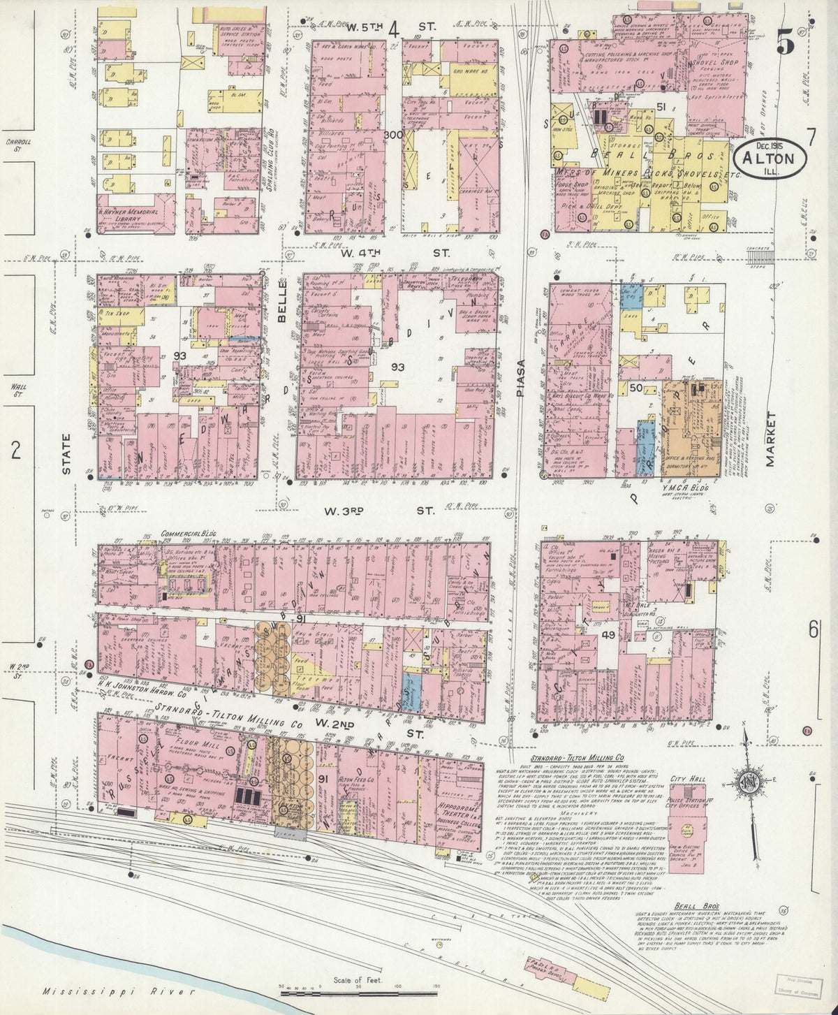 1915 Fire Insurance Maps and Atlas of Alton, North Alton & Upper Alton, Illinois