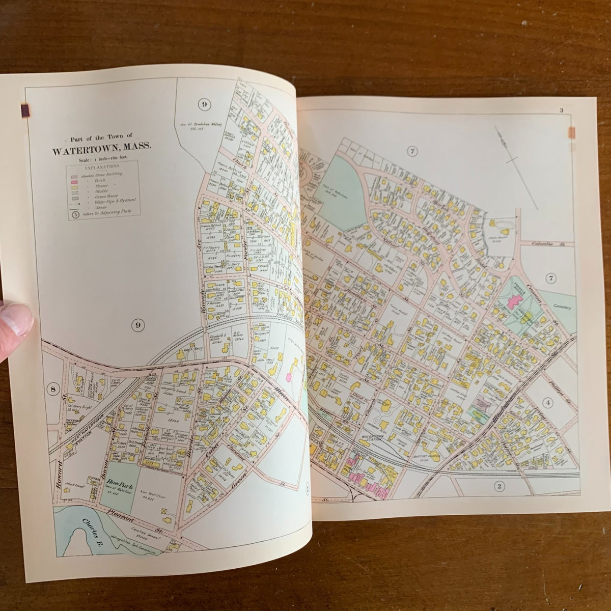 1898 Atlas of Watertown, Belmont, Arlington and Lexington, Massachusetts