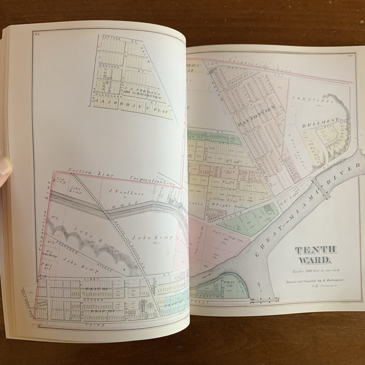 1875 Combination Atlas Map of Montgomery County, Ohio