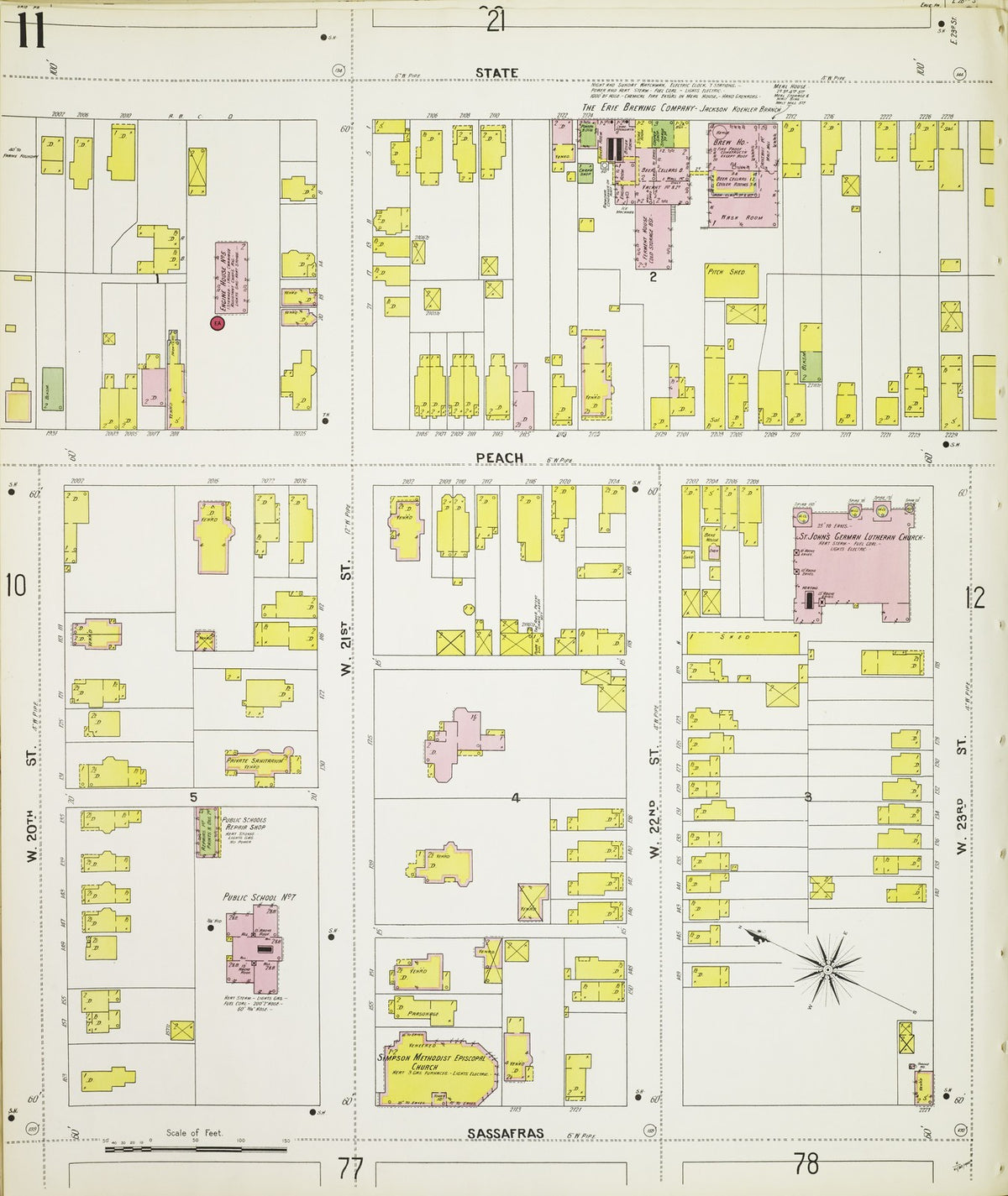 1900 Fire Insurance Maps and Atlas of Erie, Pennsylvania