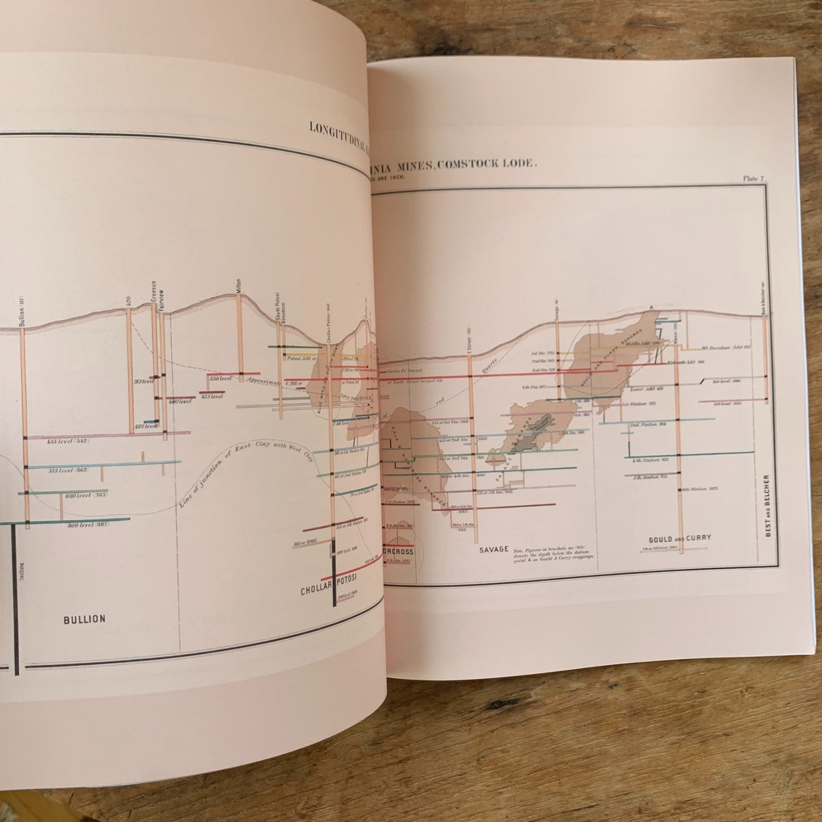1870 Atlas on Mining Industry: The Comstock Lode
