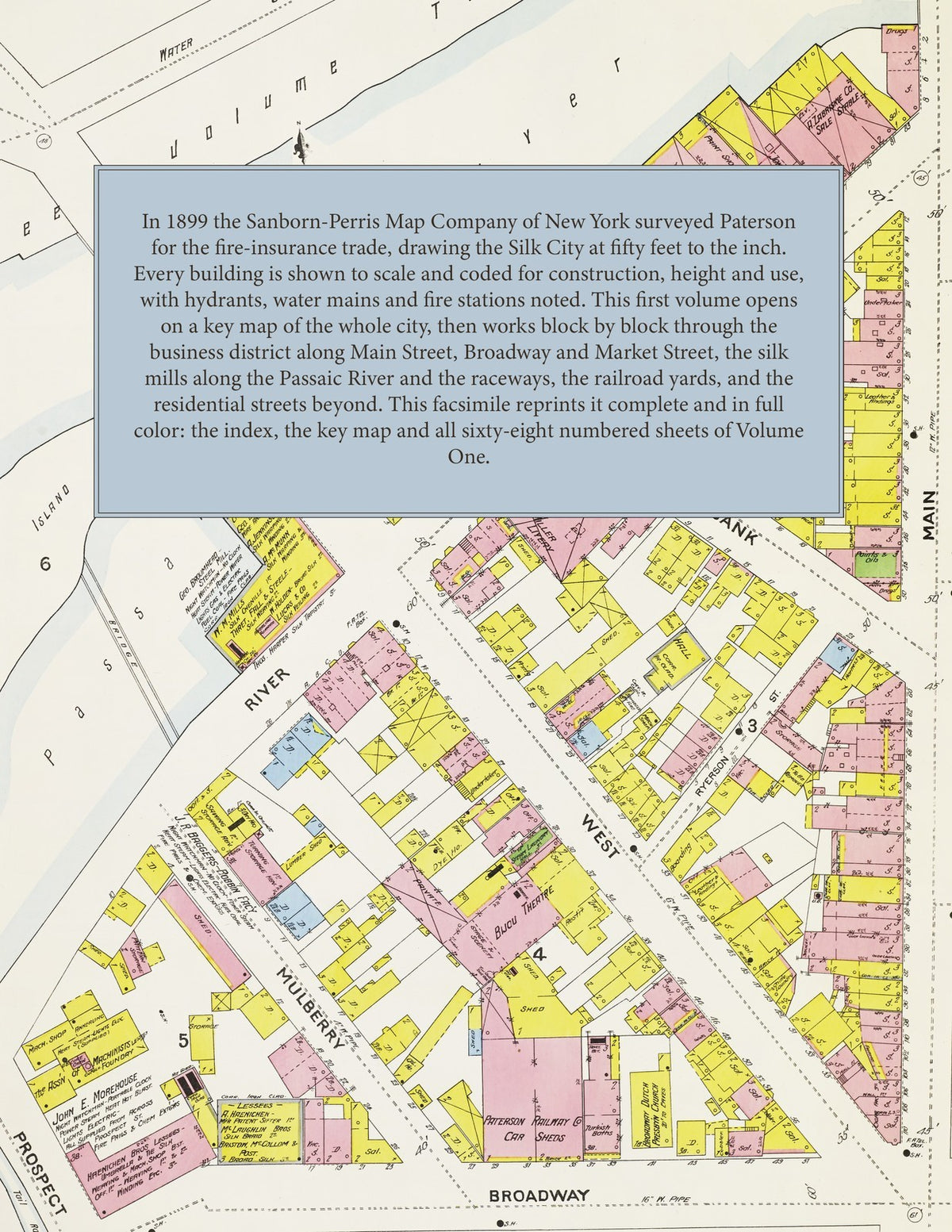 1899 Fire Insurance Maps and Atlas of Paterson, New Jersey, Volume 1