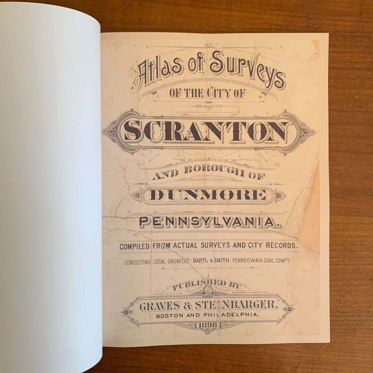 1898 Atlas of Surveys of the City of Scranton and Dunmore, Pennsylvania