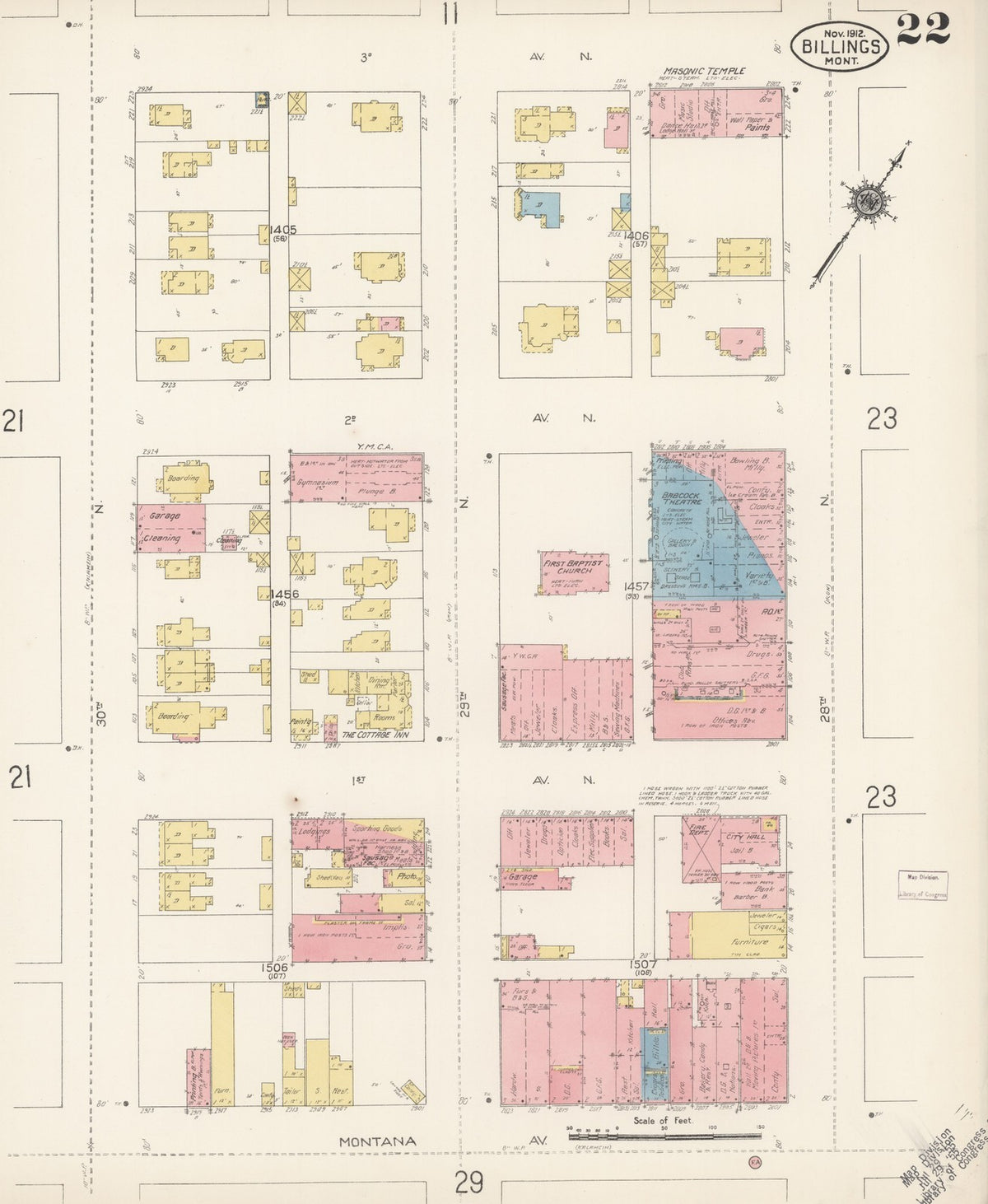 1912 Fire Insurance Maps and Atlas of Billings, Montana