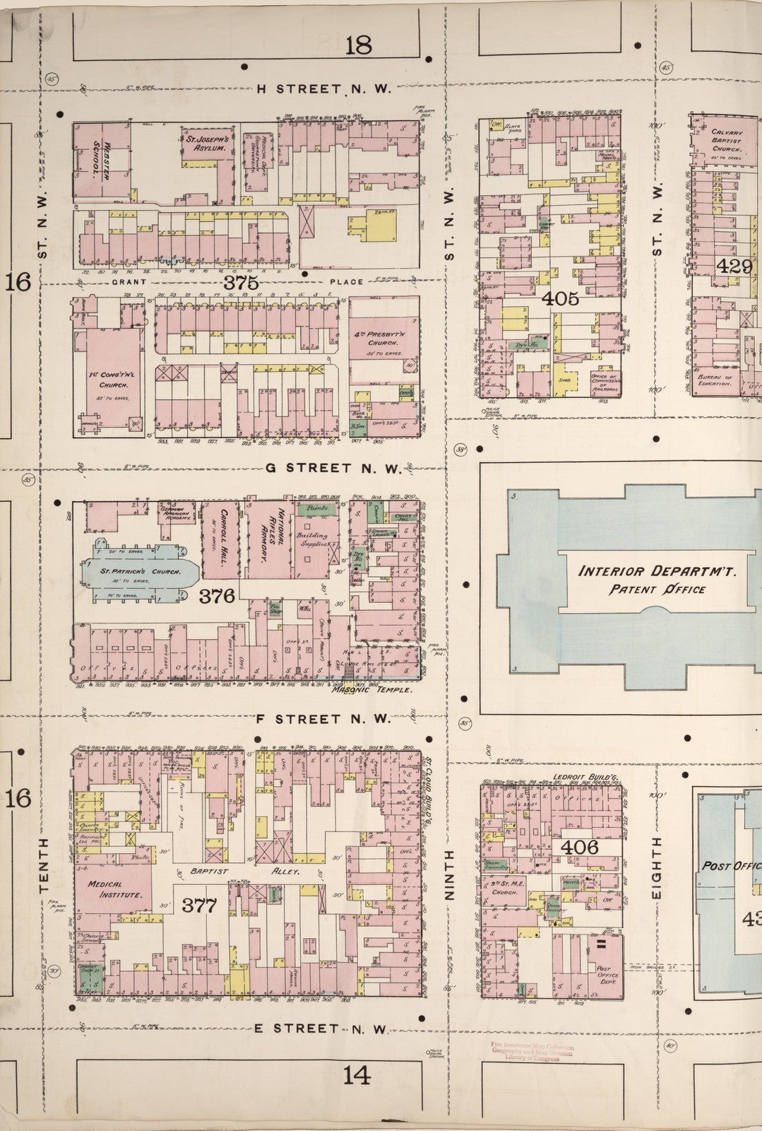 1888 Fire Insurance Maps and Atlas of Washington, D.C.