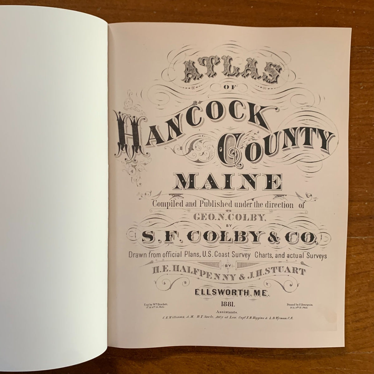 1881 Atlas of Hancock County, Maine