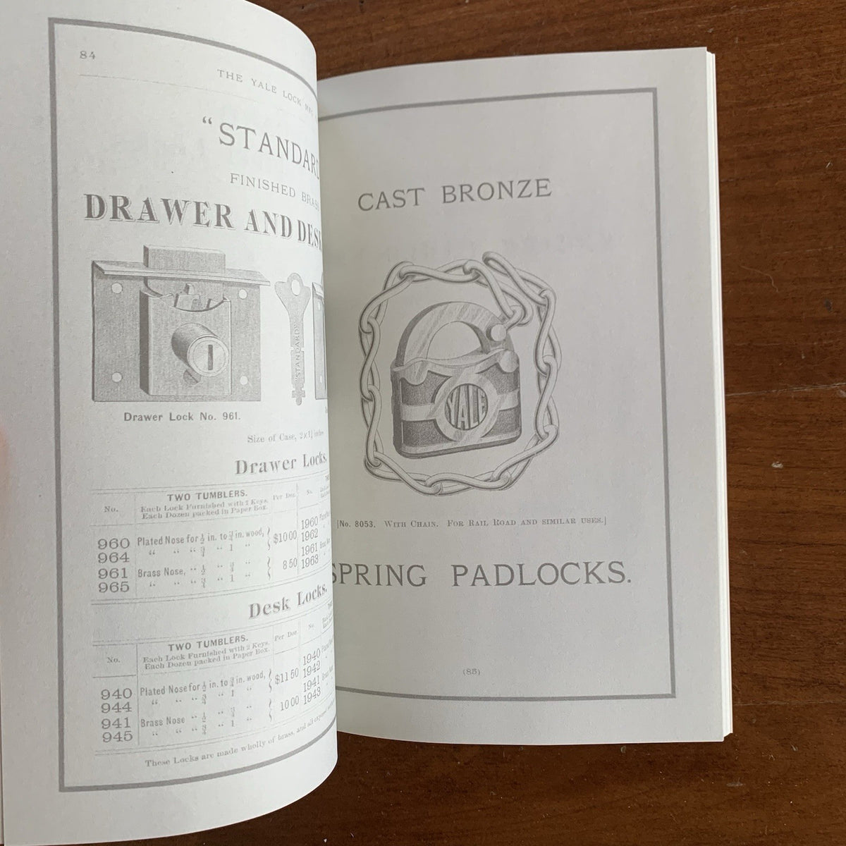 1880 Yale Lock Mfg. Company Catalog No. 7