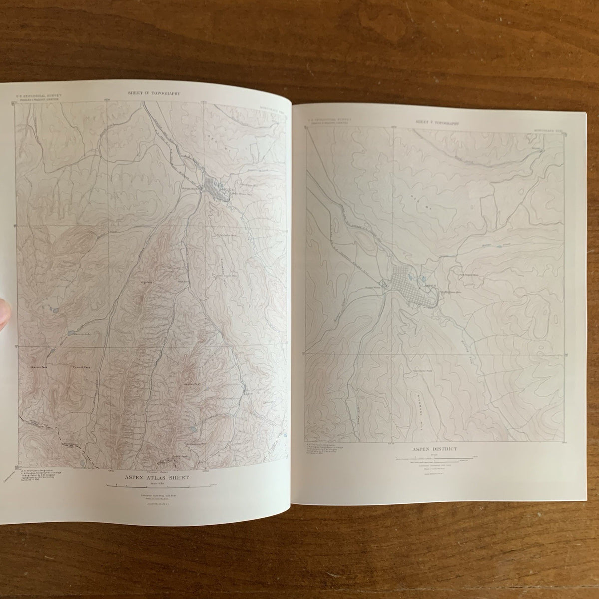 1898 Atlas of the Geology of the Aspen District, Colorado