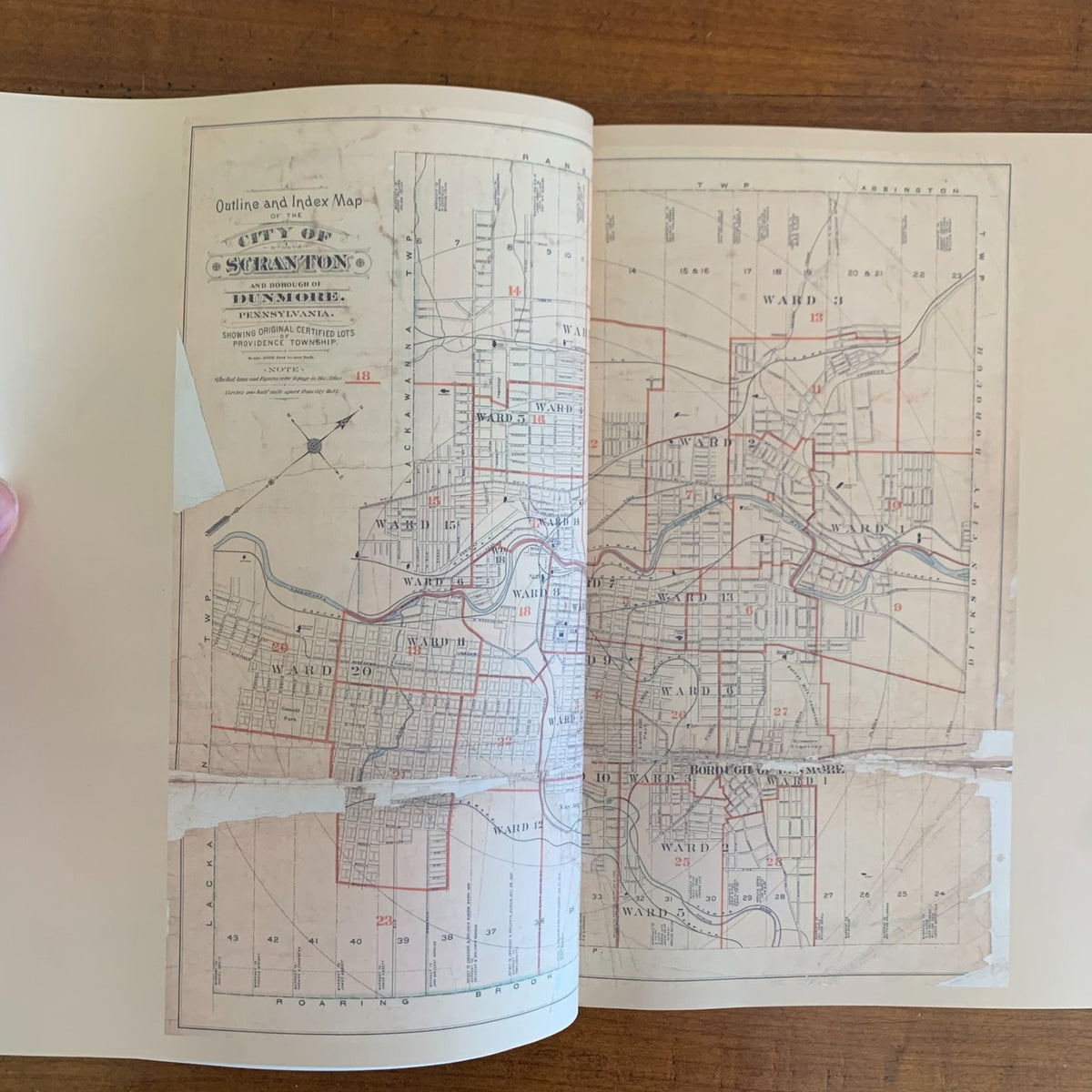 1898 Atlas of Surveys of the City of Scranton and Dunmore, Pennsylvania
