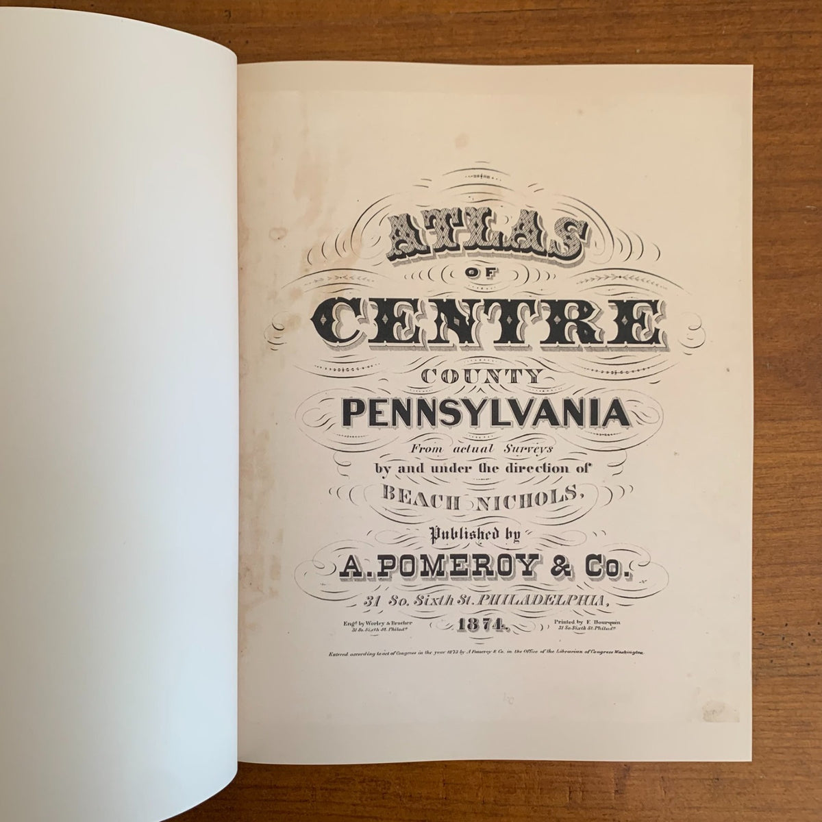 1874 Atlas of Centre County, Pennsylvania