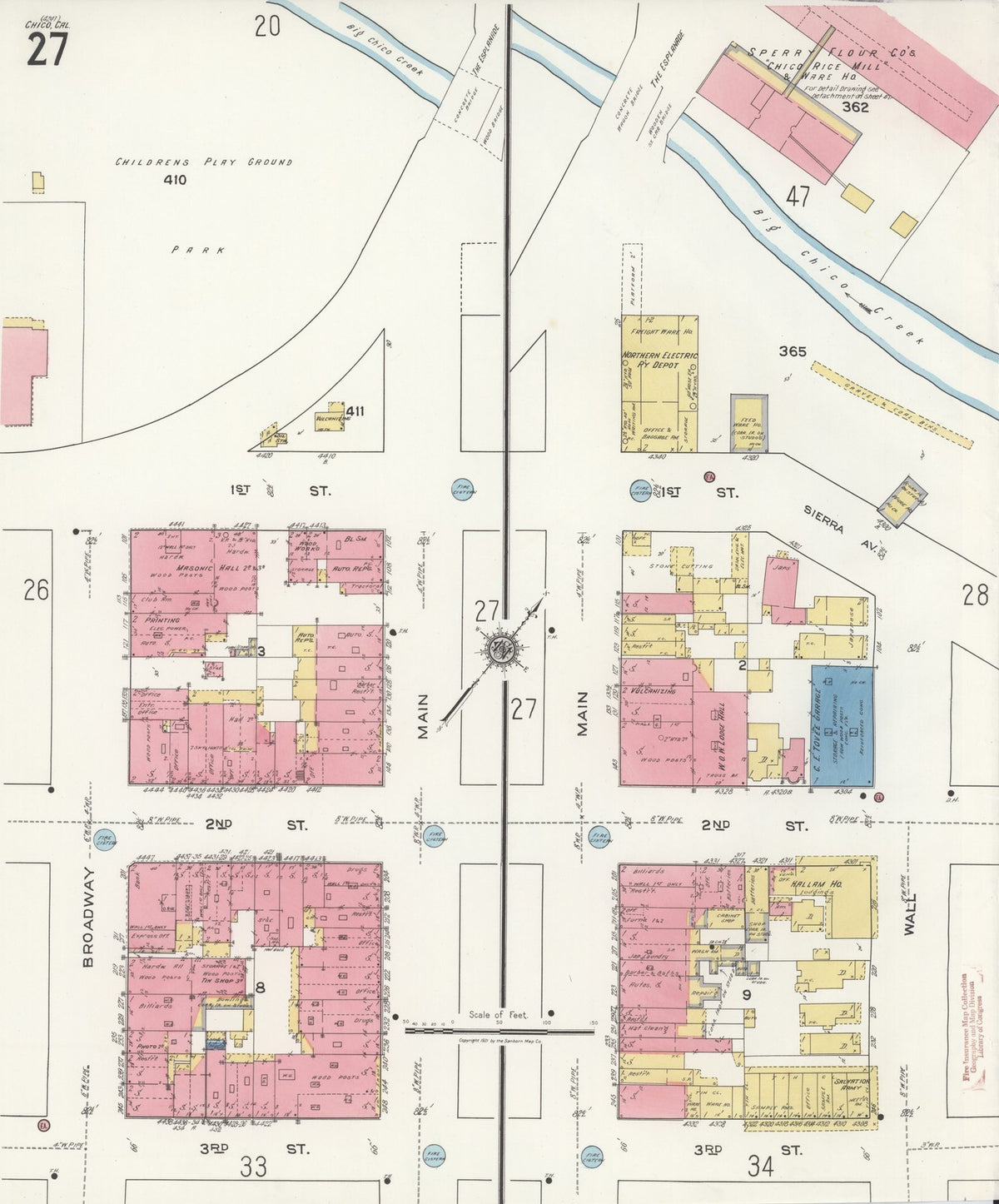 1921 Fire Insurance Maps and Atlas of Chico, California