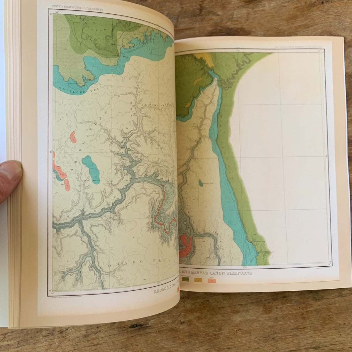 1882 Atlas To Accompany The Monograph On Tertiary History Of The Grand Canyon