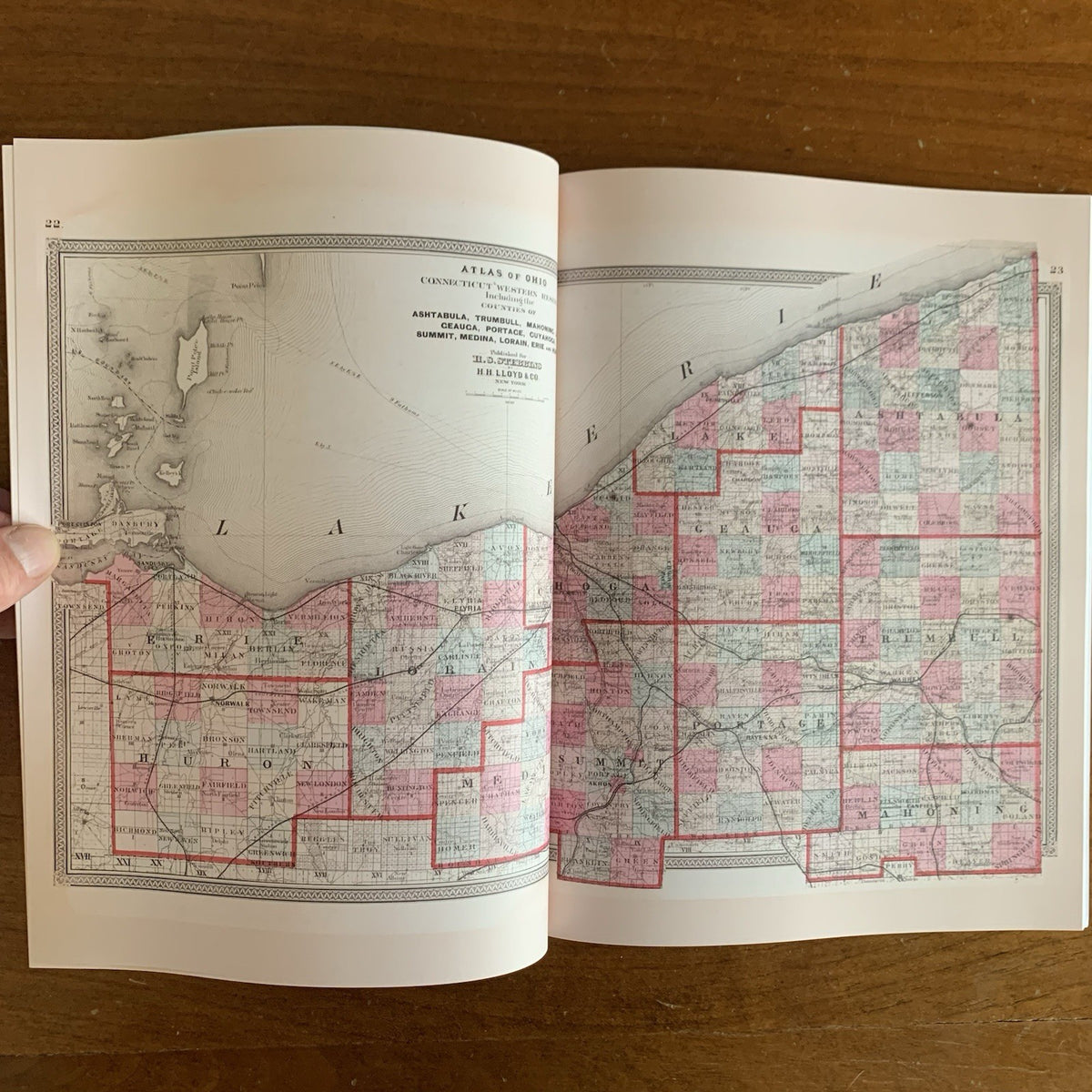 1868 Atlas of the State of Ohio