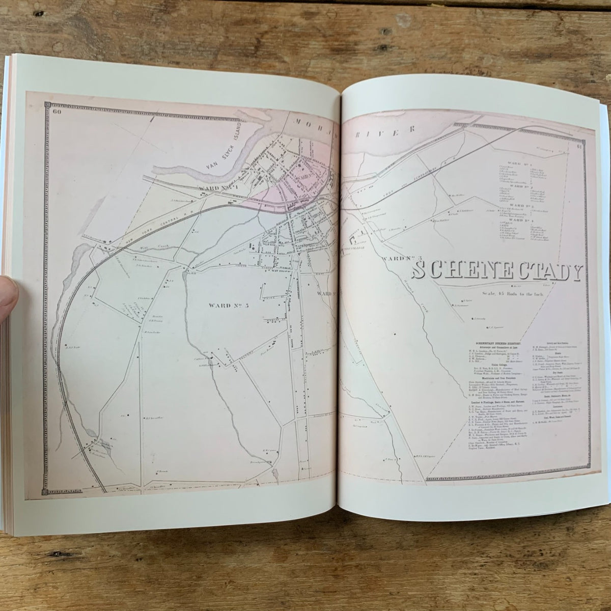 1866 New Topographical Atlas of Albany and Schenectady Counties, New York