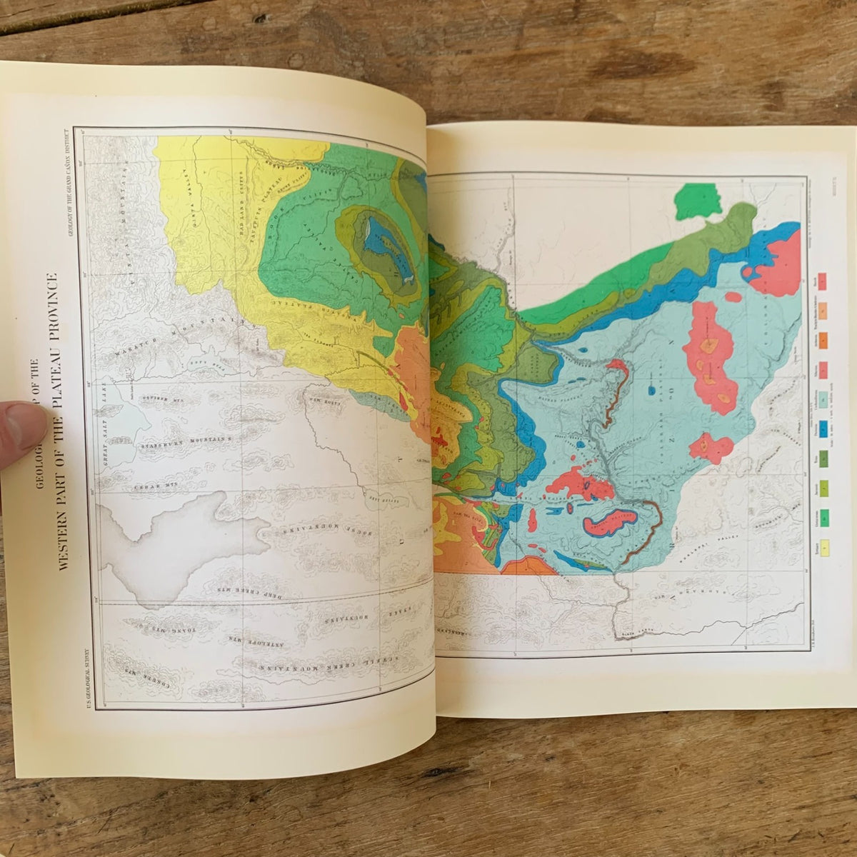 1882 Atlas To Accompany The Monograph On Tertiary History Of The Grand Canyon