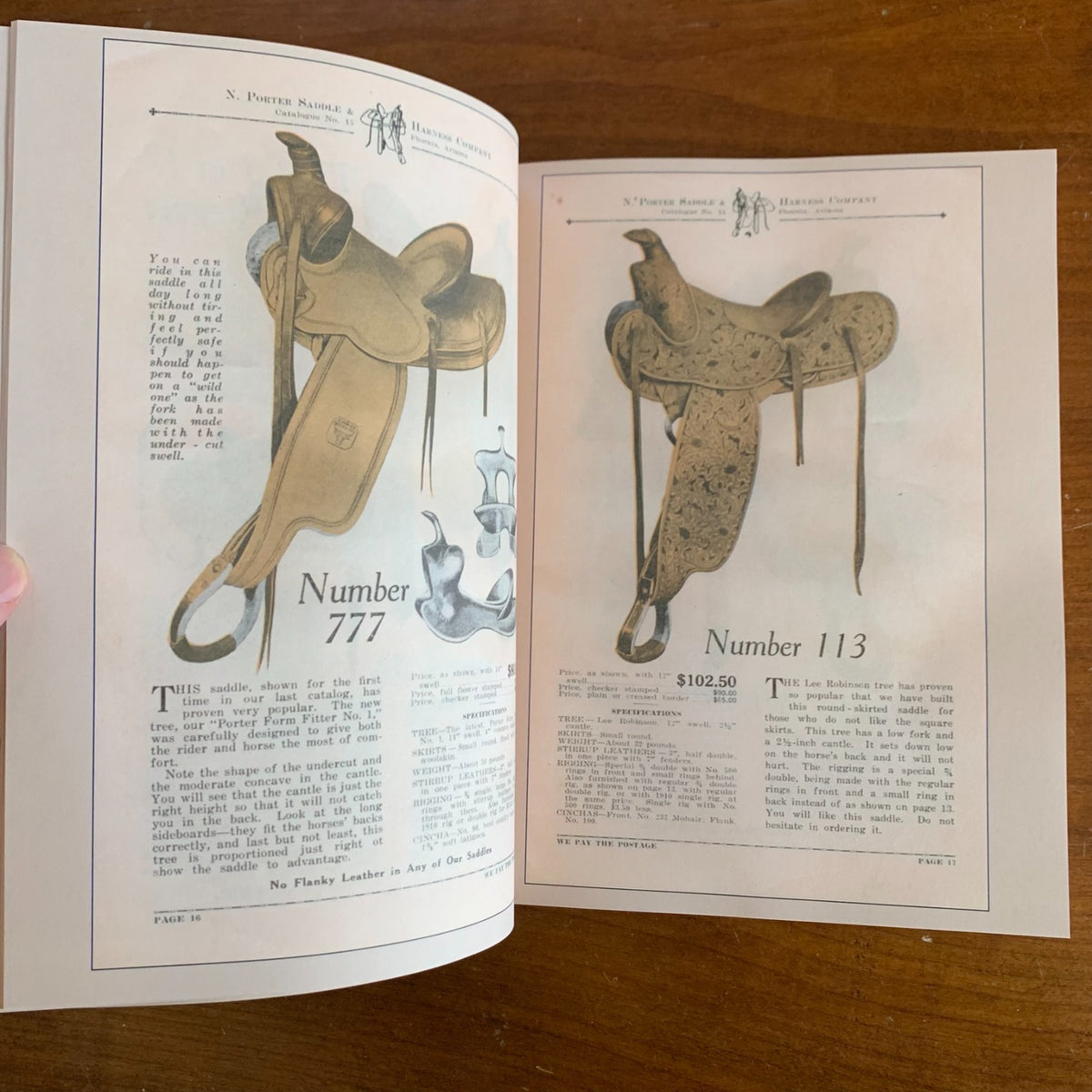 1928 N. Porter Saddle & Harness Company Catalog No. 15