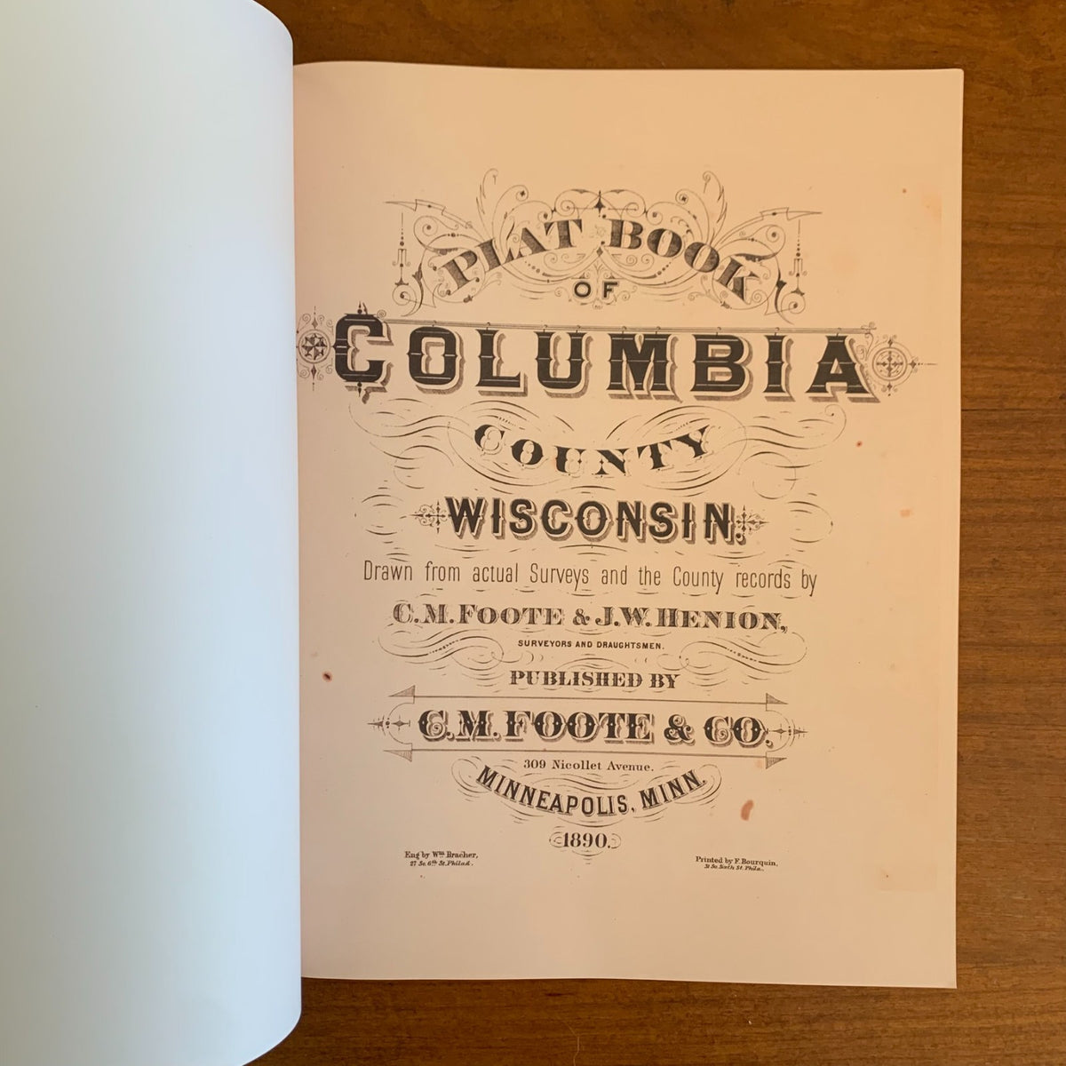 1890 Plat Book and Atlas of Columbia County, Wisconsin