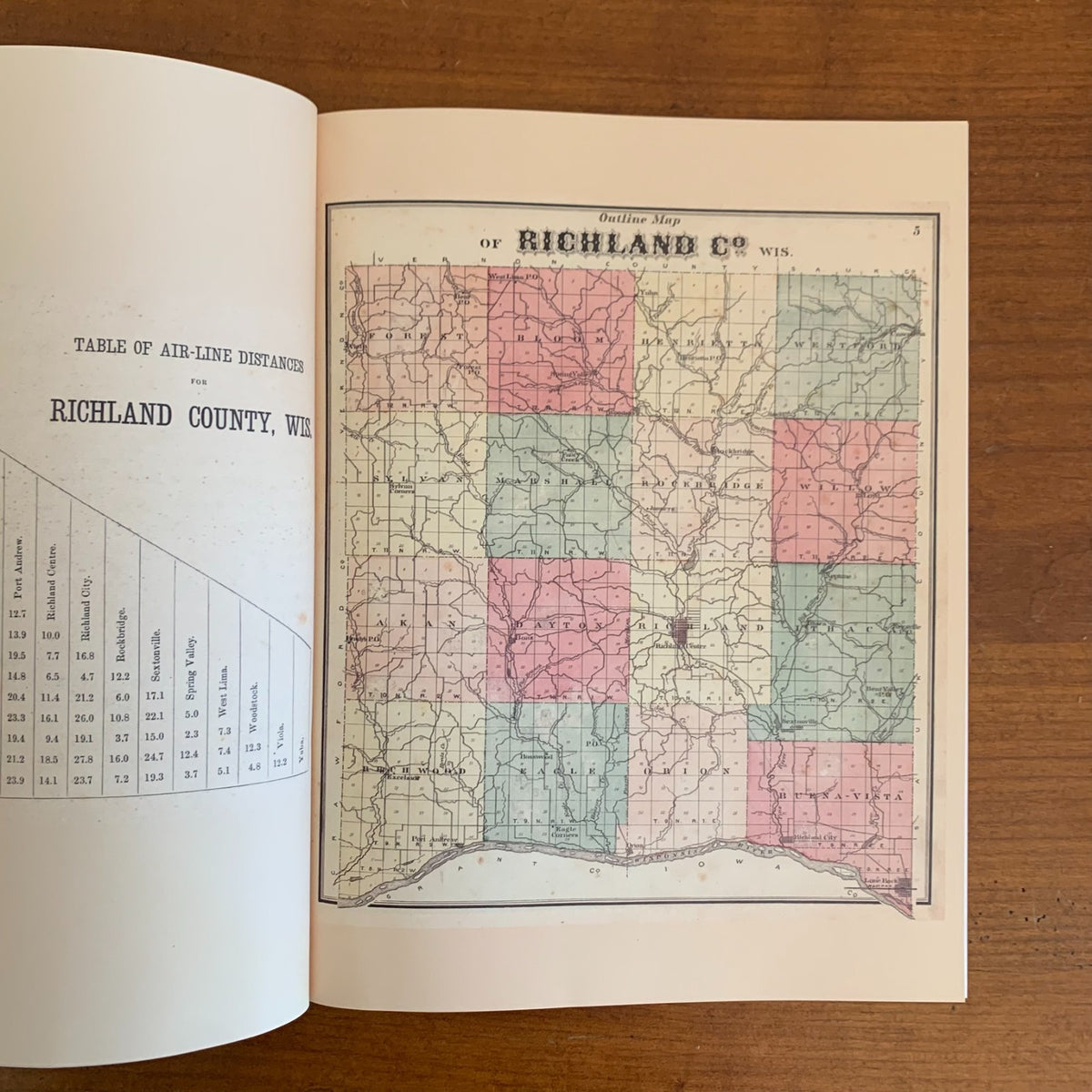 1874 Atlas of Richland County, Wisconsin