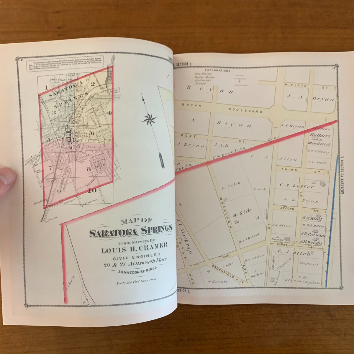 1876 Combination Atlas of Saratoga and Ballston, New York