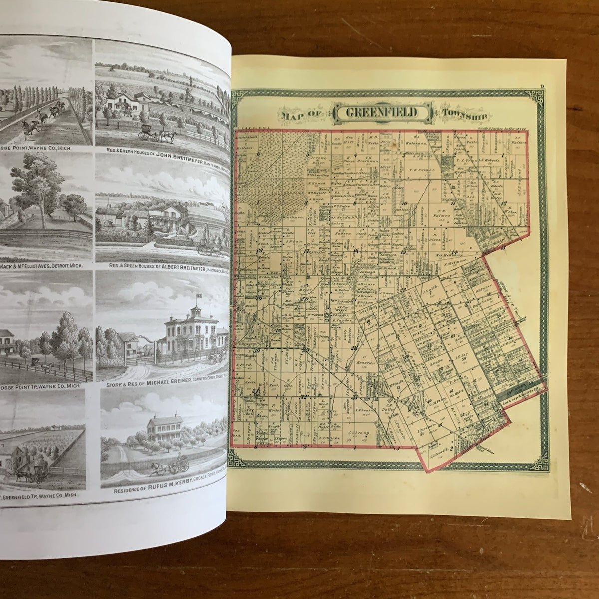 1876 Illustrated Historical Atlas of the County of Wayne, Michigan