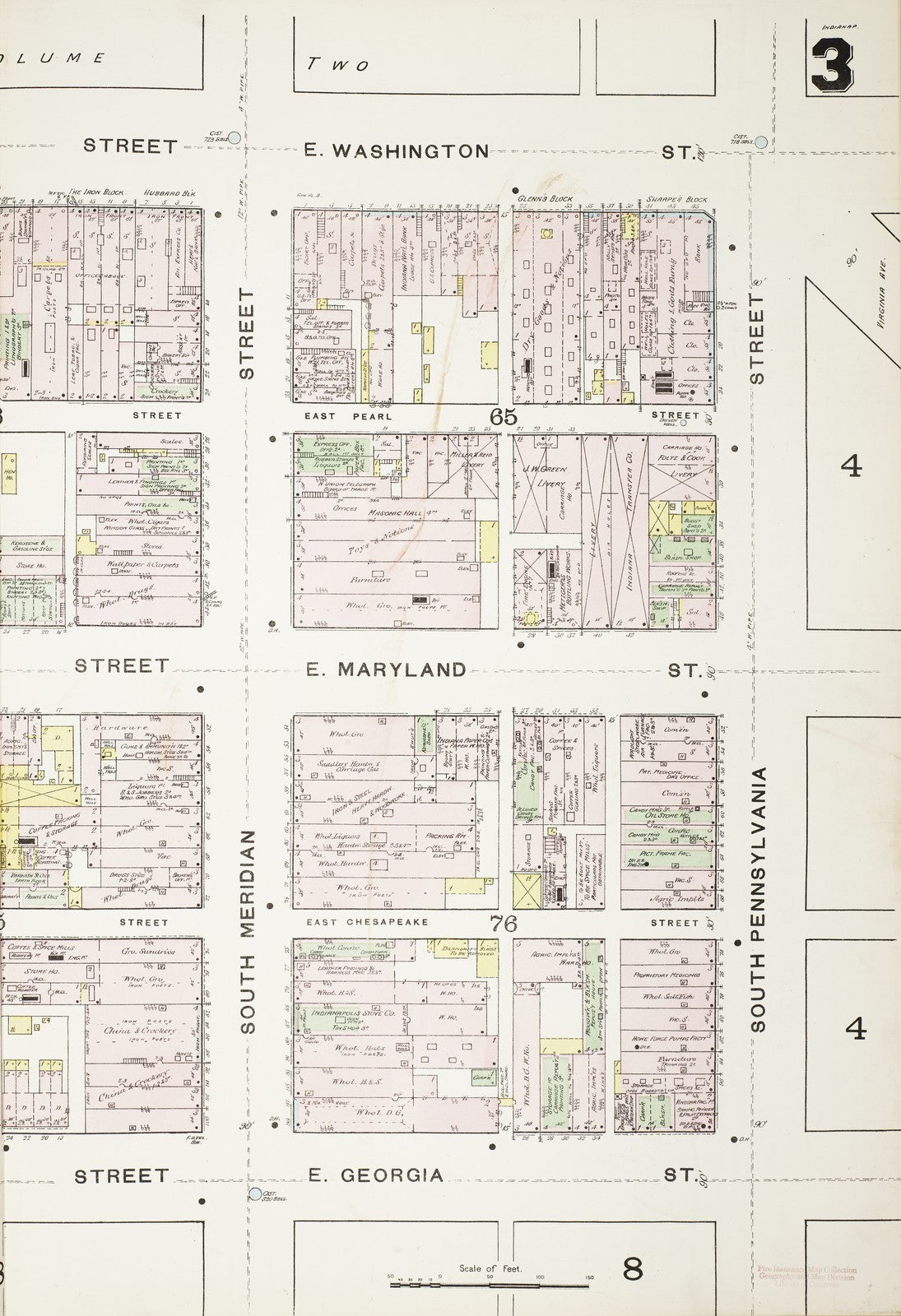 1887 Fire Insurance Maps and Atlas of Indianapolis, Indiana, Volume 1